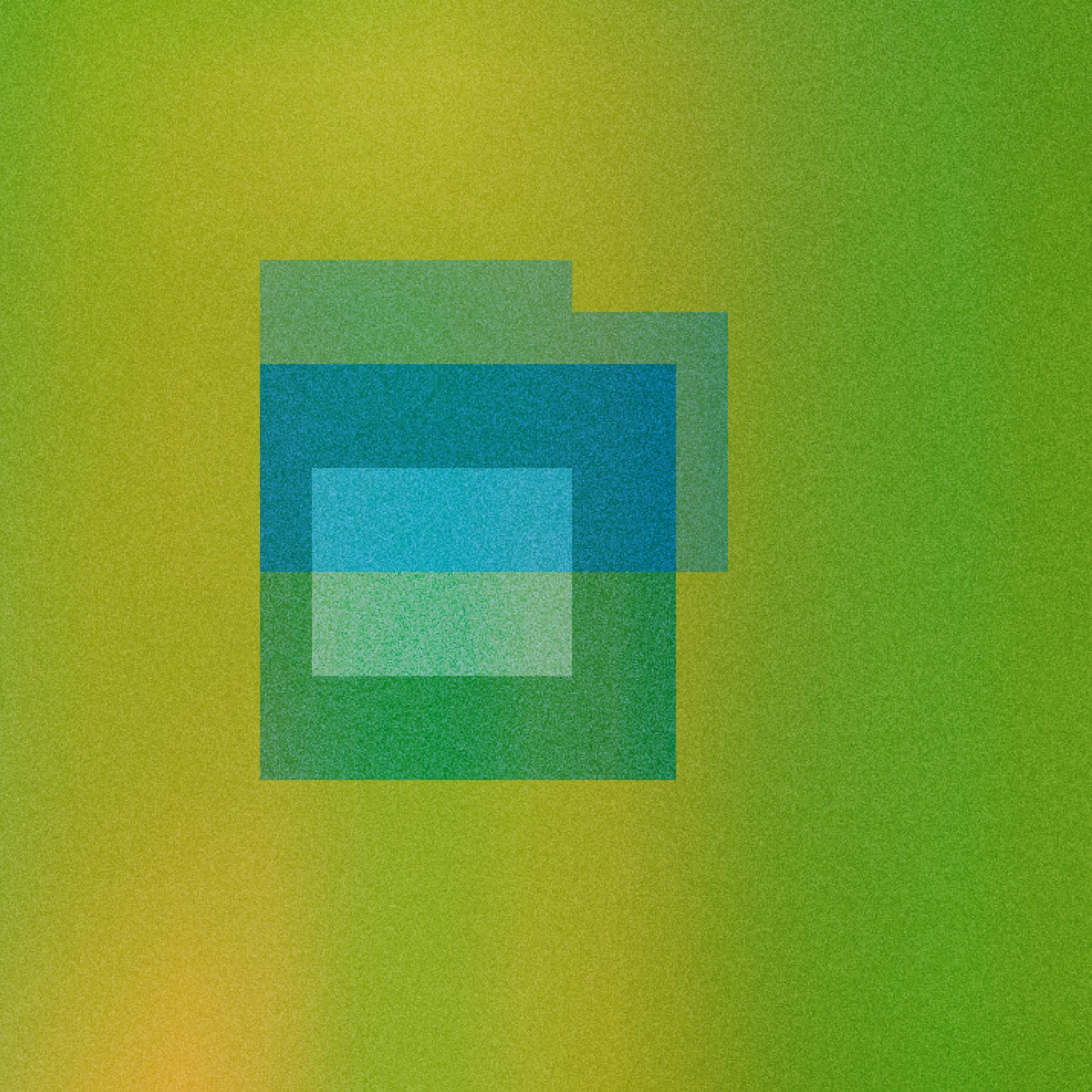 “Squares” utilizes the shape of a square as a unit of construction, combining and overlapping them at various scales to create interplays of color, structure, and atmosphere. The overall effect is something along the lines of Bauhaus meets Blade Runner, as complex rectilinear forms float untethered through fields of light and texture.