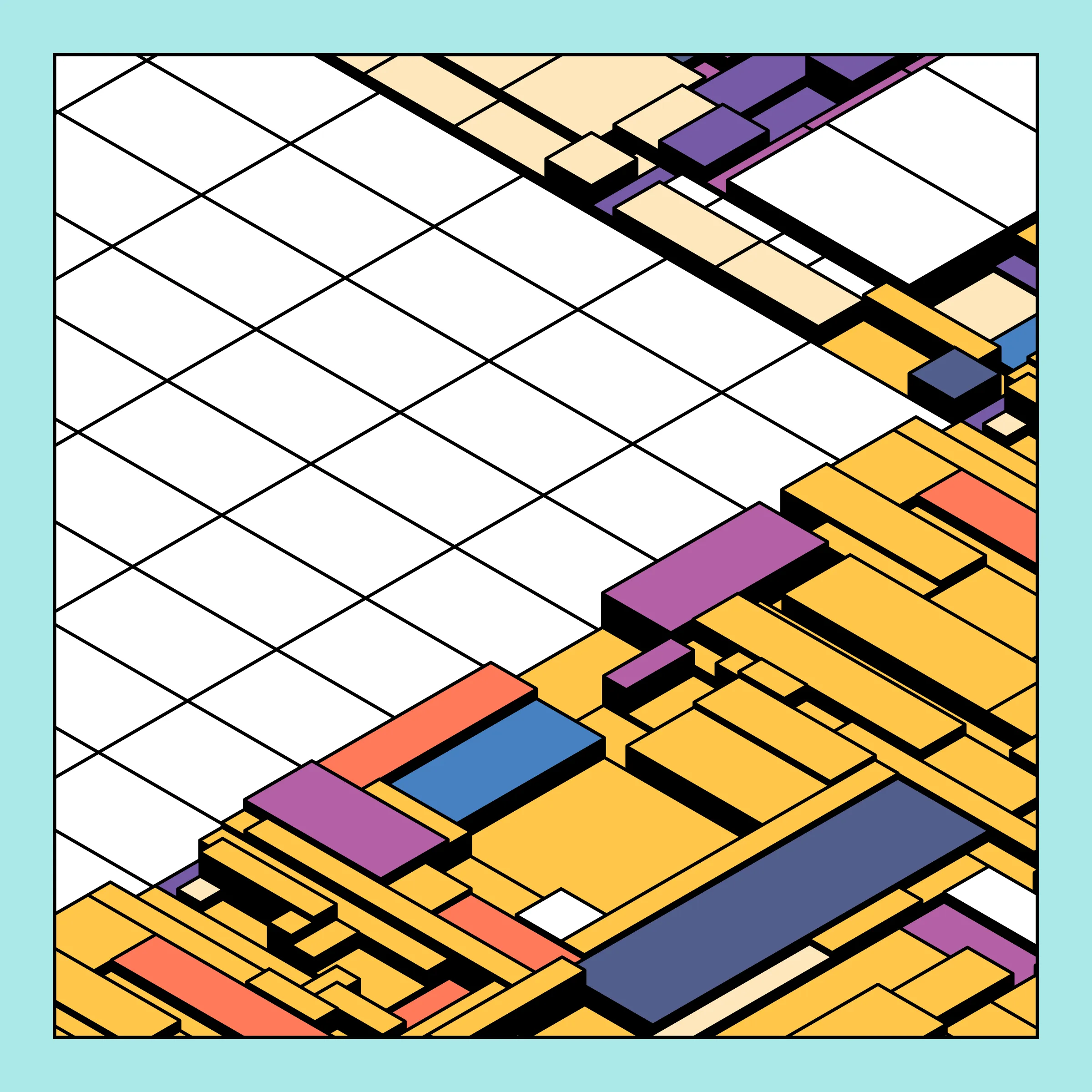 Archetype explores the use of repetition as a counterweight to unruly, random structures. As each single component look chaotic alone, the repetition brings along a sense of intentionality, ultimately resulting in a complex, yet satisfying expression.