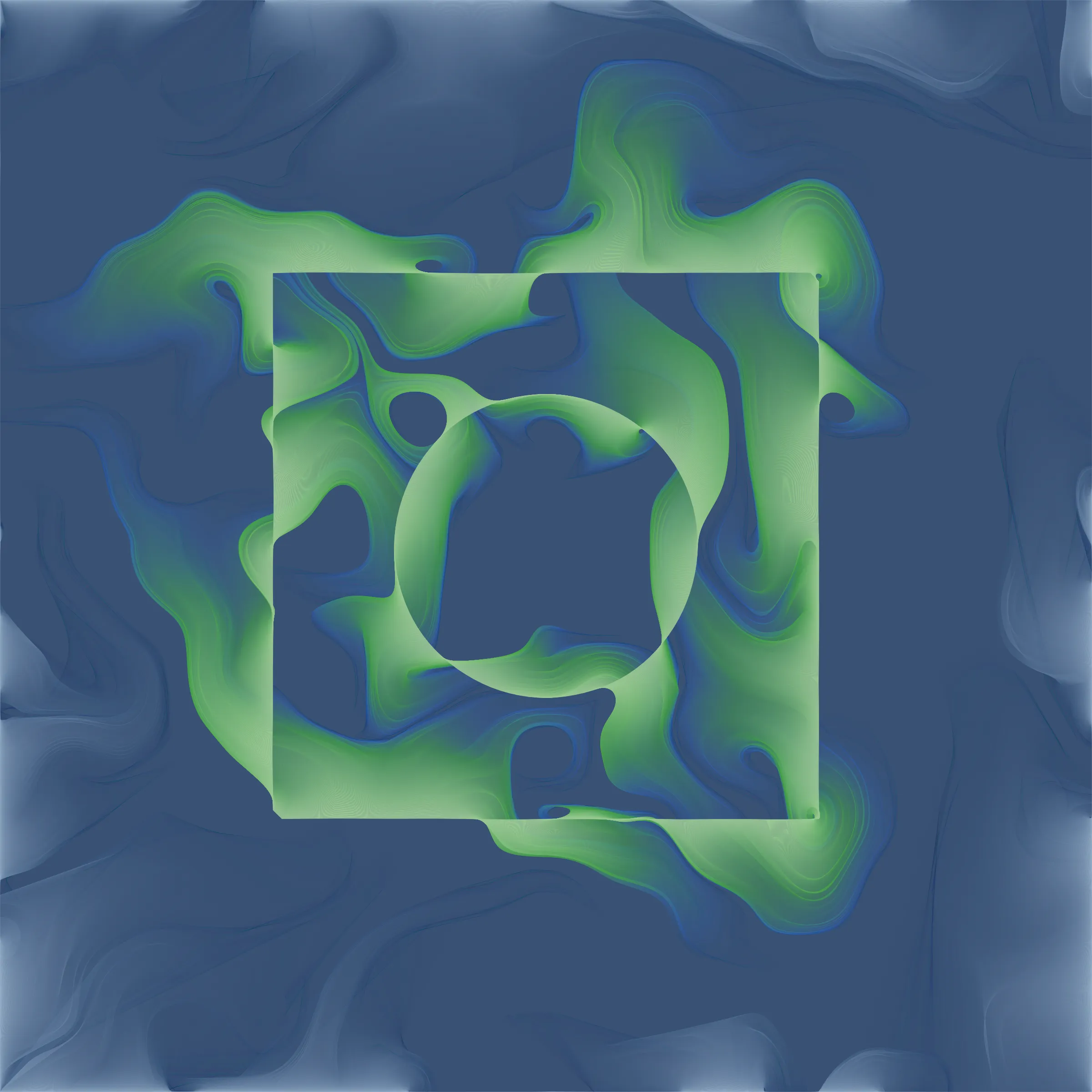 Rapture is a series exploring magical seals overflowing their boundaries, gradually dissolving into the surroundings. It is imagined as abstract iconography for a fictional mystic religion. Rapture is the conclusion of a system I have been working with and perfecting over several years and it is the first time that it is presented completely autonomous. The series consists of computationally heavy art pieces, with calculations happening while the seal shake to contain its powers. 25% of the proceeds from this project will go to the preservation of the Ecuadorian rainforest Bigai through Randers Rainforest Wildlife Foundation.