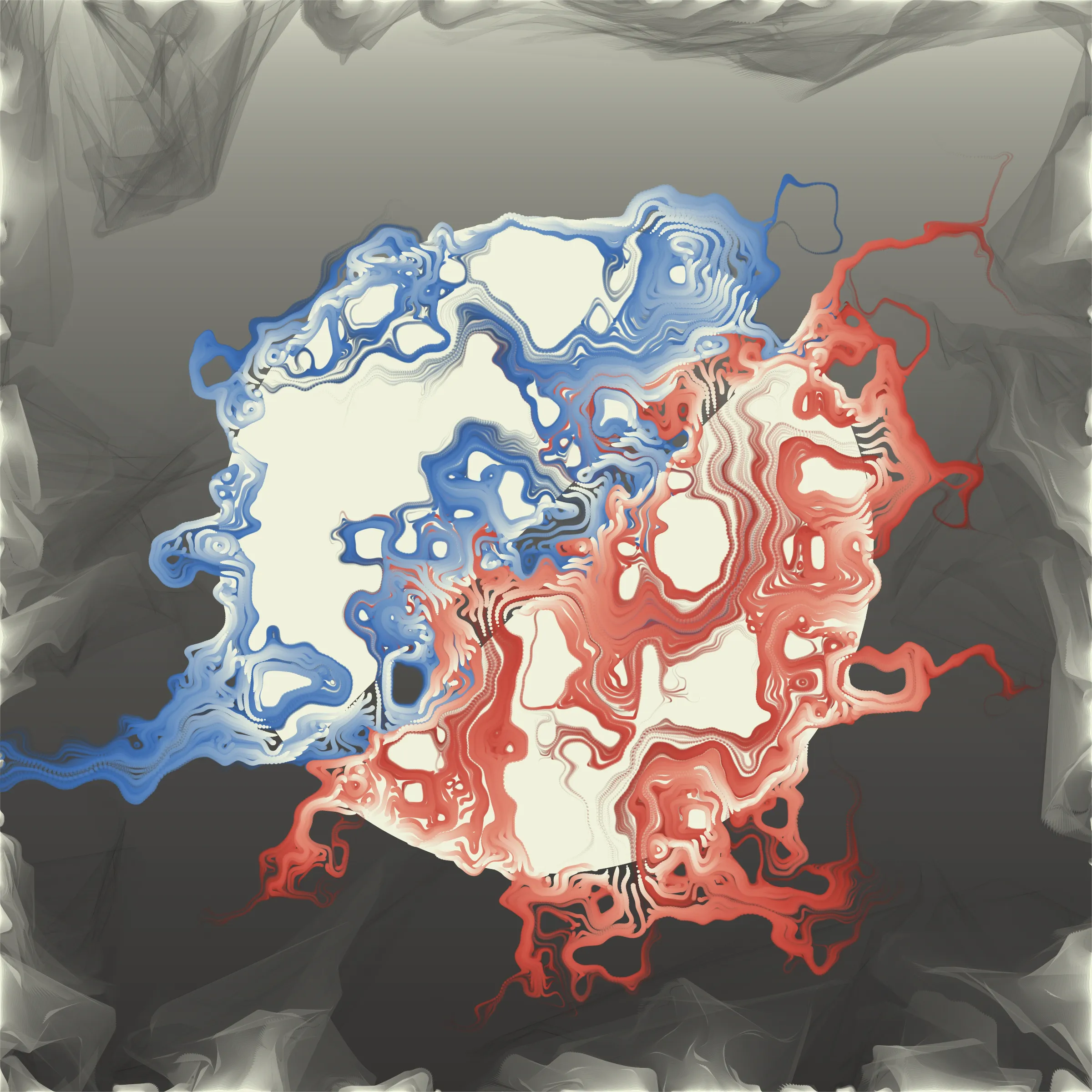 Rapture is a series exploring magical seals overflowing their boundaries, gradually dissolving into the surroundings. It is imagined as abstract iconography for a fictional mystic religion. Rapture is the conclusion of a system I have been working with and perfecting over several years and it is the first time that it is presented completely autonomous. The series consists of computationally heavy art pieces, with calculations happening while the seal shake to contain its powers. 25% of the proceeds from this project will go to the preservation of the Ecuadorian rainforest Bigai through Randers Rainforest Wildlife Foundation.