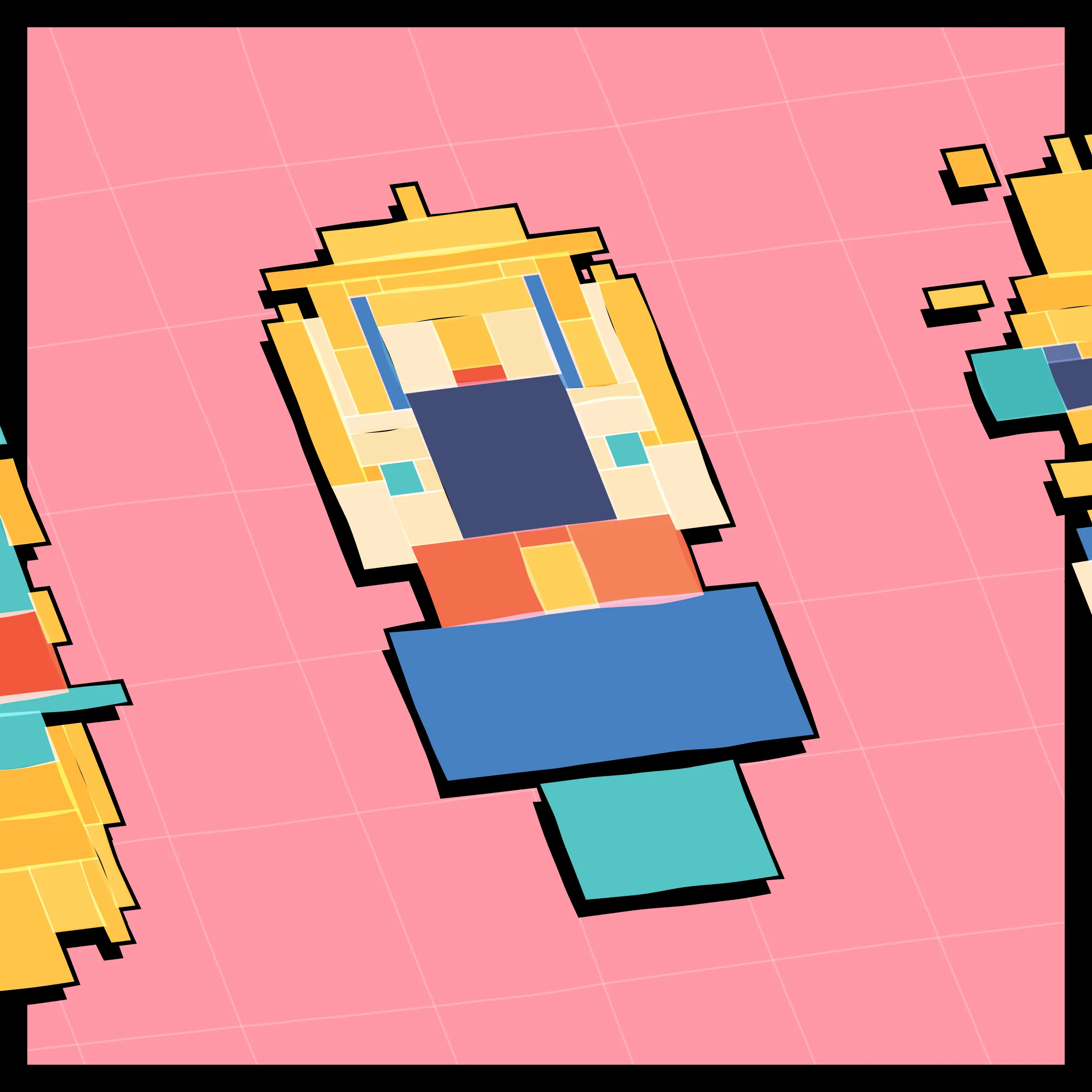 Perfectly symmetric - imperfectly drawn. Exploring the contrast between precision and chance in a playful spacecraft / papercraft setting. 