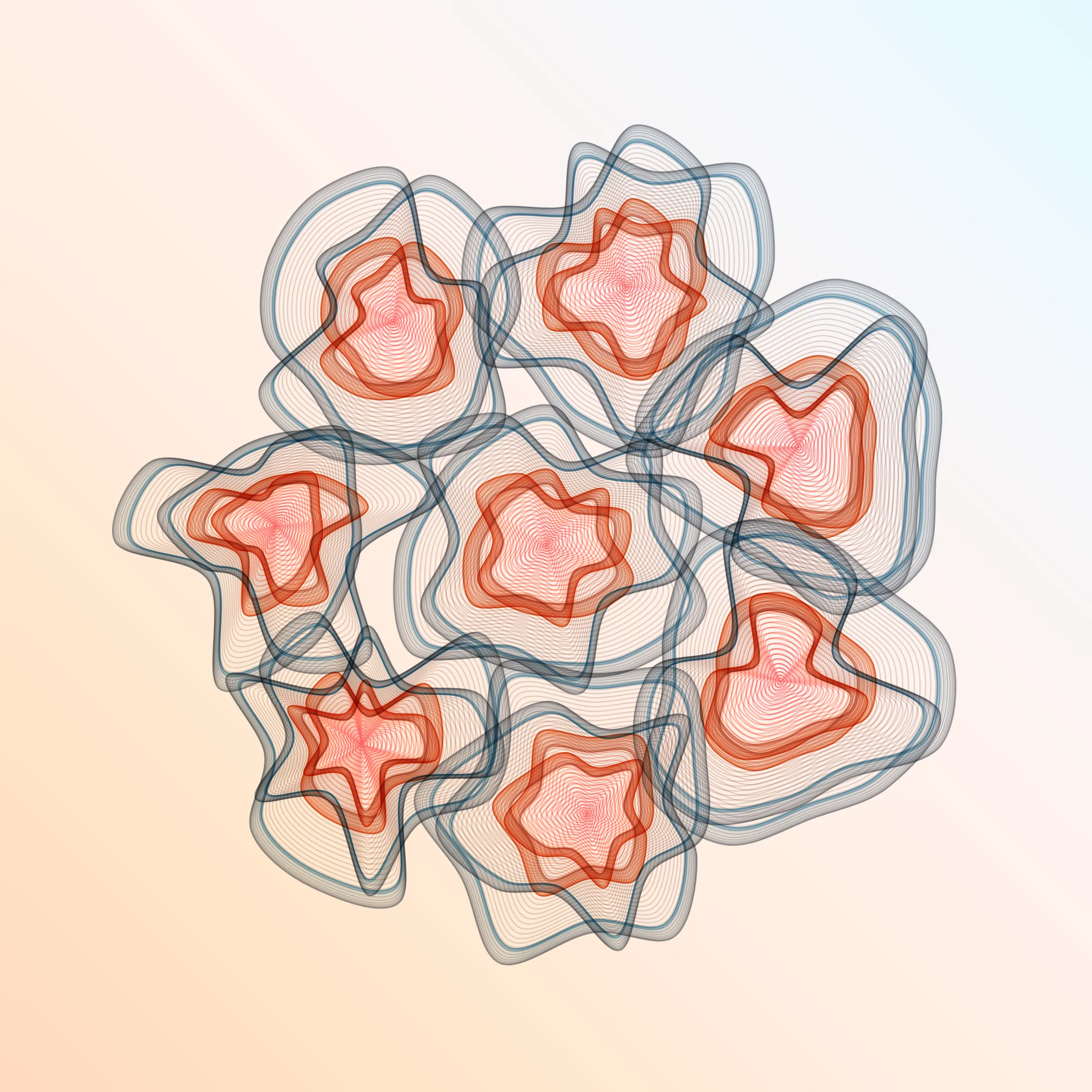 Beautiful bouquets of generative flowers, with fascinating diversity in numbers, shapes and colour combinations. Each one has its own personality, its own character, and is always stunning and surprising, as you can expect with flowers in their natural form.