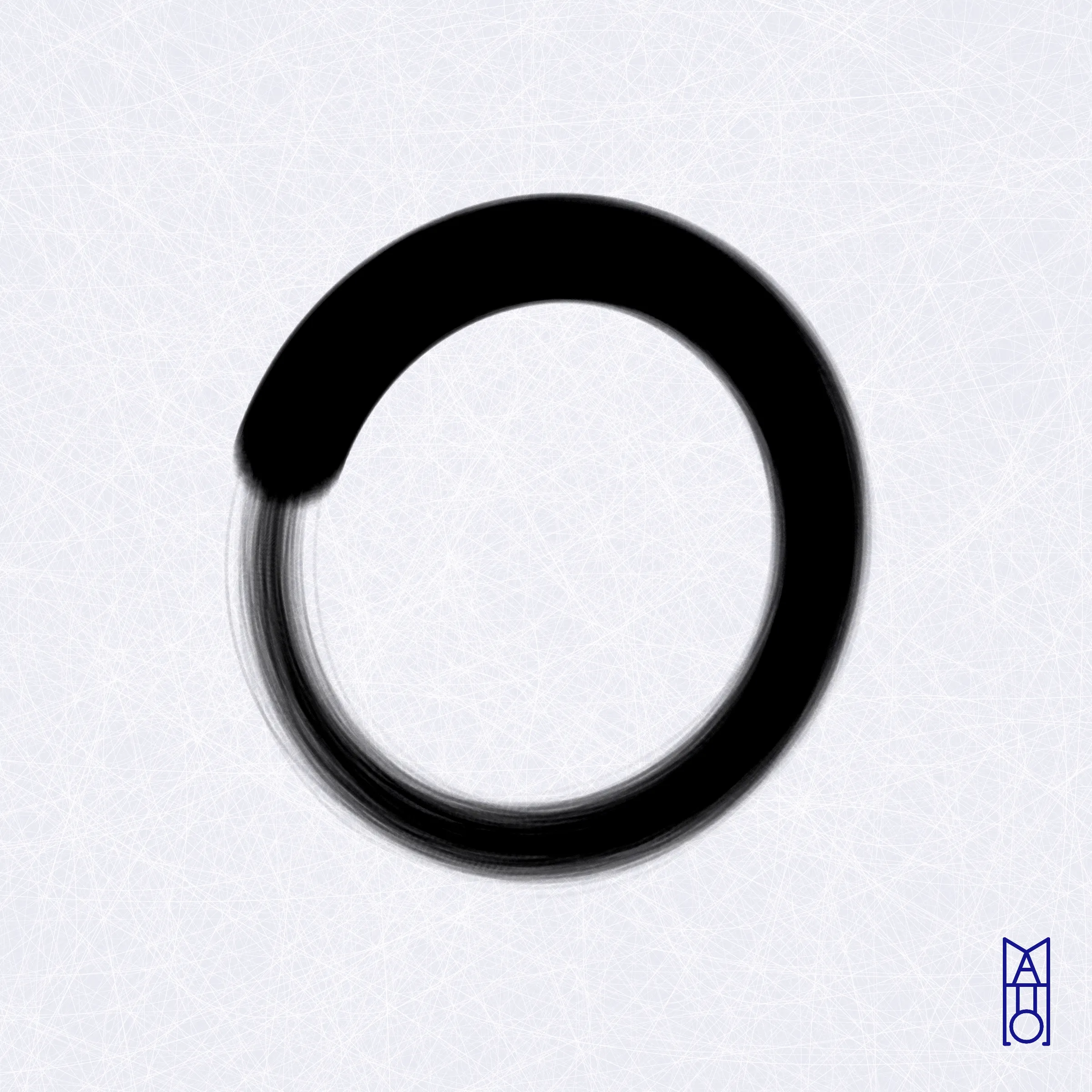 In Zen, ensō is a symbol that represents elegance and enlightenment. It is typically painted by hand in an uninhibited way, allowing for unexpected and beautiful results. Inspired by sumi-e (ink wash painting), this project mimics the practice of painting an ensō in ink by utilizing p5.js. Each generated image uses values from a unique transaction hash to determine paper, brush, ink, the quantity of ink held by each bristle, how quickly the ink flows, and more—all with the goal of creating a simple yet serendipitous painting.