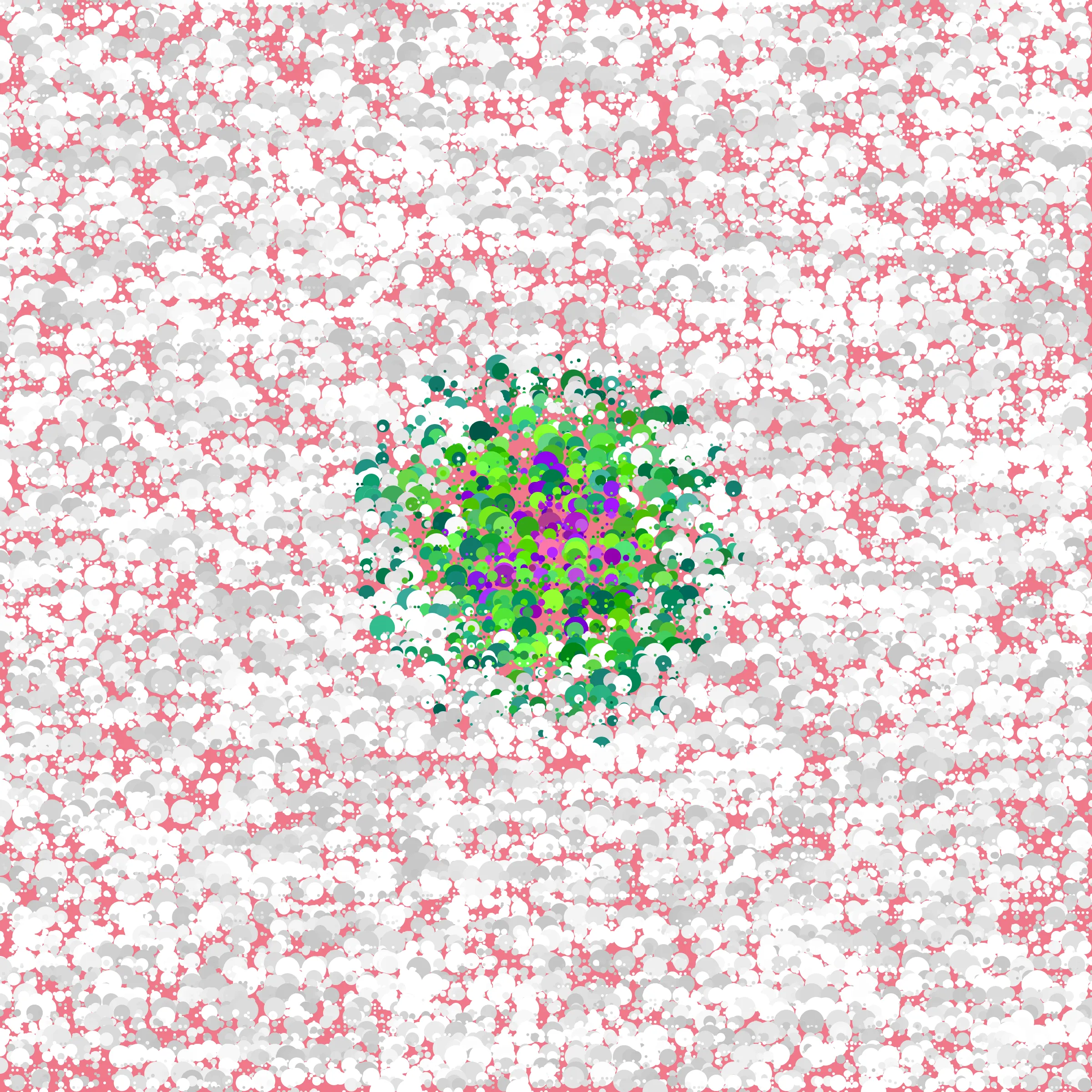 Dot Matrix Gradient Study takes my approach of splitting the canvas into "patches", which each have their own stipple sizing, density, and layering, and distorts this process to create outputs which blur the lines of recognizable stippling. This piece is an exploration of creating abstract forms with stippling rather than depicting figurative ones. All pieces in this series are composed purely with dots. Some more than others. 50% of sales proceeds from Dot Matrix Gradient Study were donated on-chain at the time of mint to GiveDirectly, where the funds will be directed to helping those in poverty. 