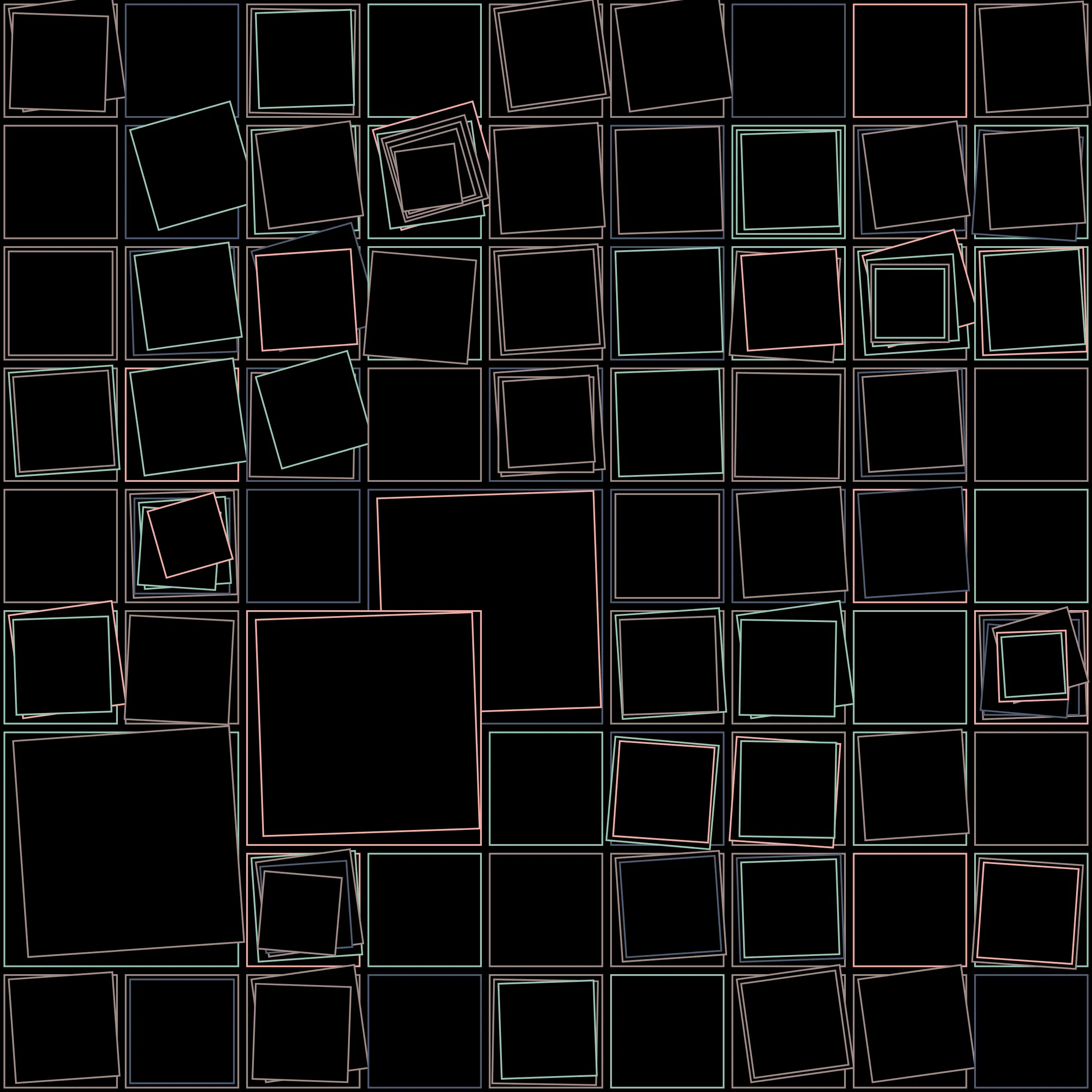 My interpretation of Aerial View is a bird's Eye View over a city block with illuminated/twisted buildings and light trails. It uses an on-chain stored algorithm to represent the generative artwork based on a hash. Each Aerial comes with different distances, building elevations, rotations and colors. Welcome to my genesis project and the first step on my on-chain journey!