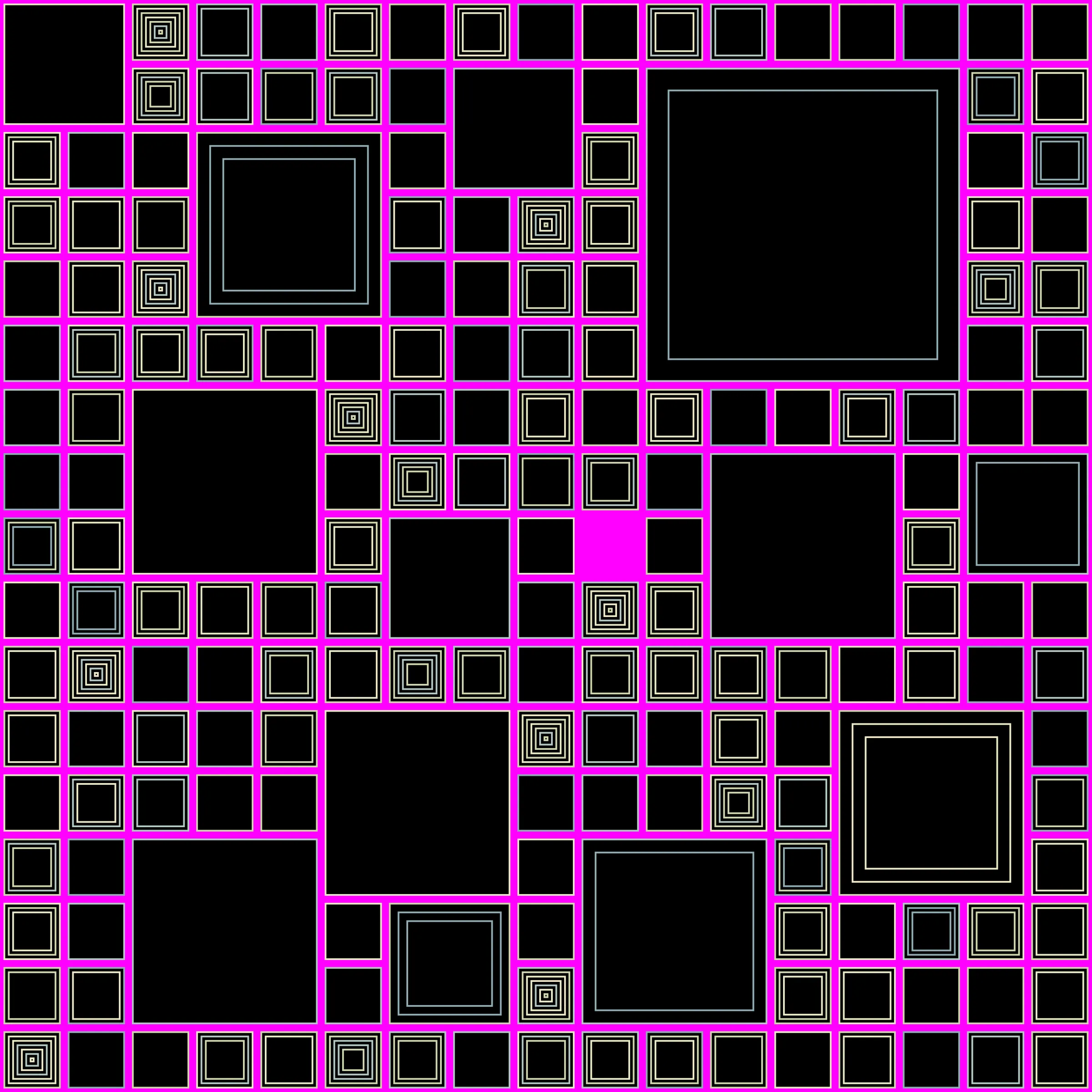 My interpretation of Aerial View is a bird's Eye View over a city block with illuminated/twisted buildings and light trails. It uses an on-chain stored algorithm to represent the generative artwork based on a hash. Each Aerial comes with different distances, building elevations, rotations and colors. Welcome to my genesis project and the first step on my on-chain journey!