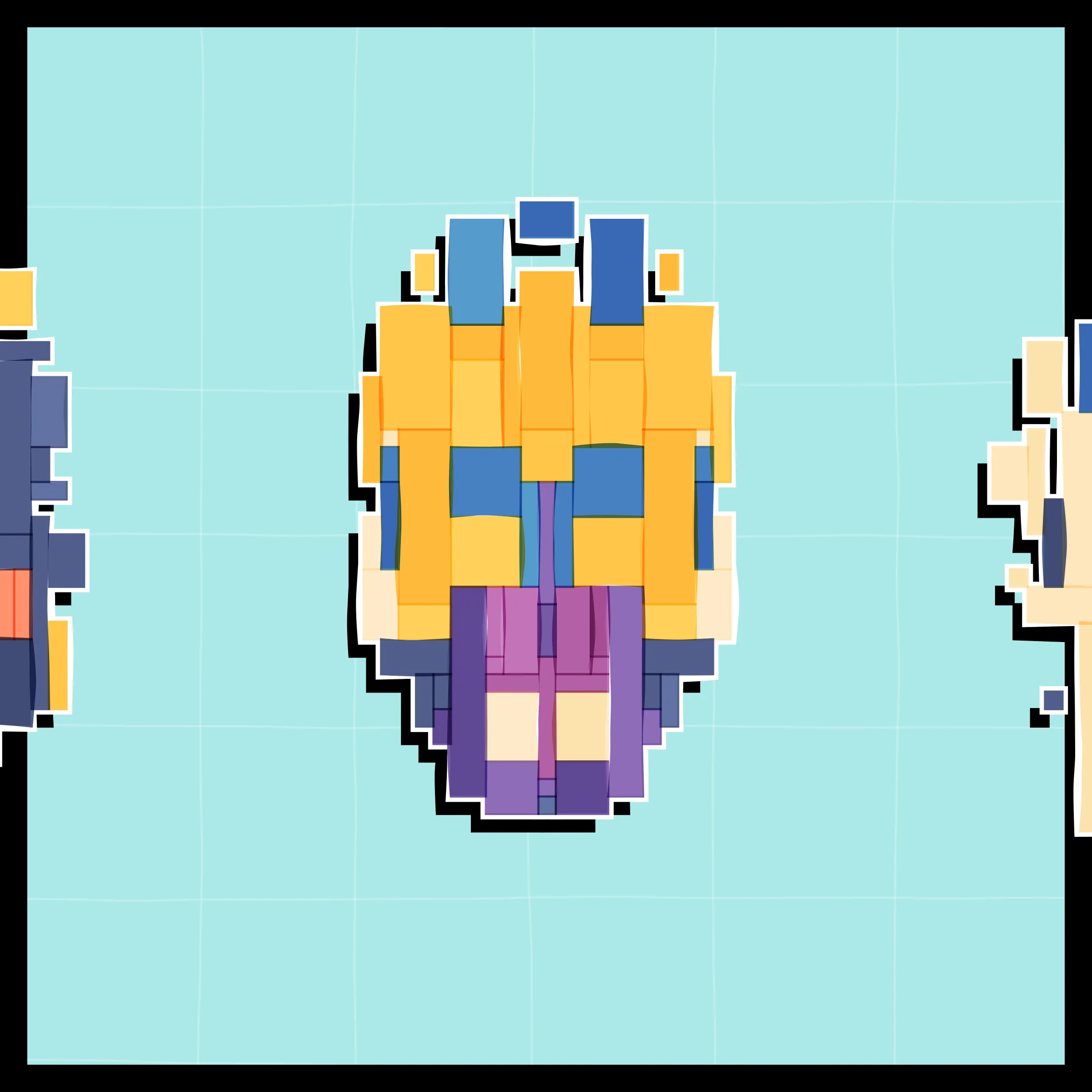 Perfectly symmetric - imperfectly drawn. Exploring the contrast between precision and chance in a playful spacecraft / papercraft setting. 