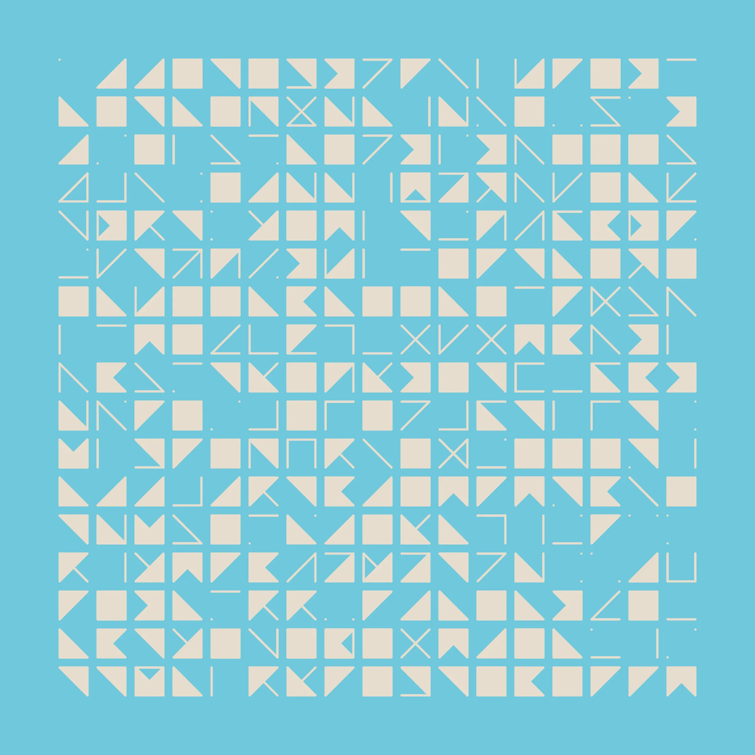 Simple rules - complex patterns. An exploration of abstract variation through generative symbols.