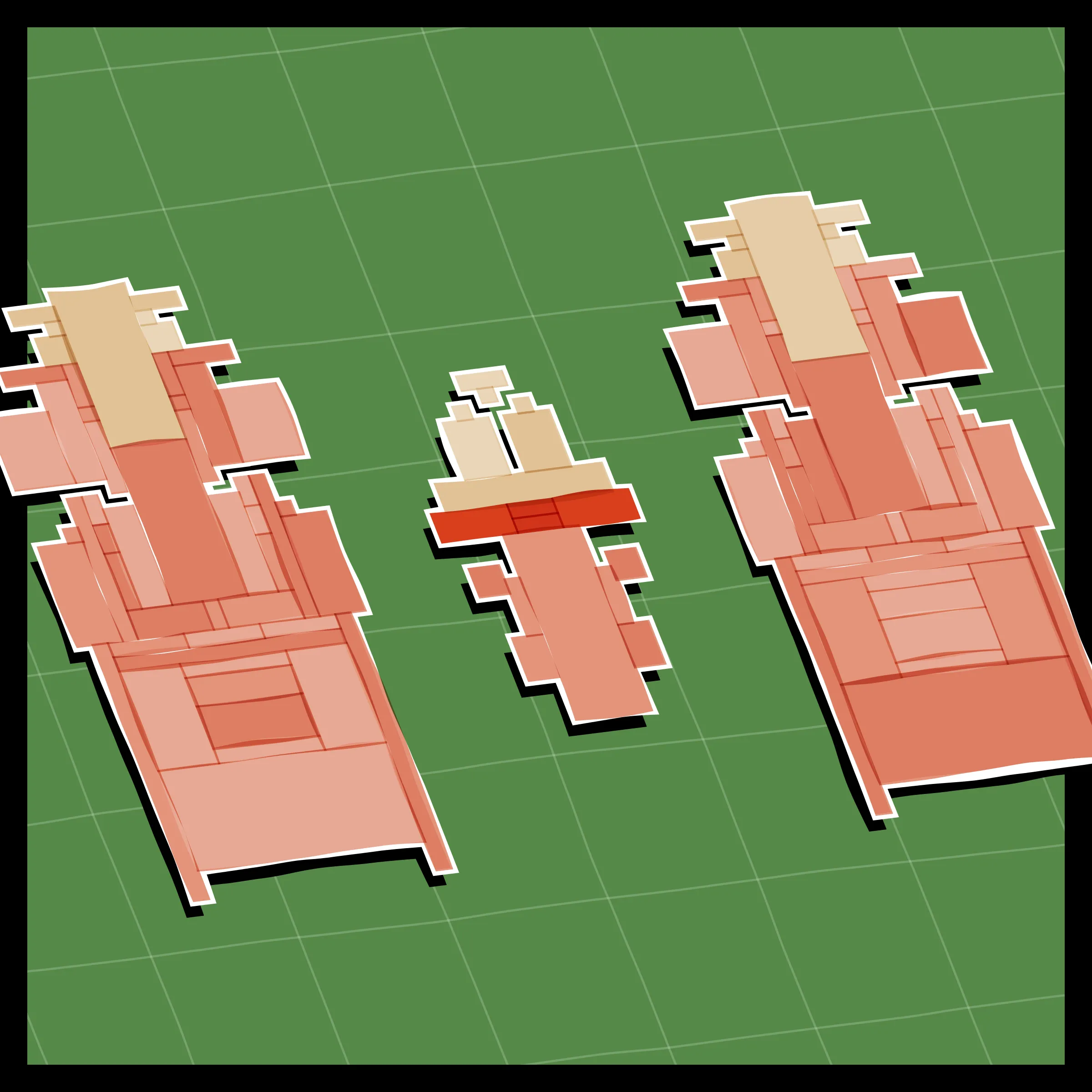 Perfectly symmetric - imperfectly drawn. Exploring the contrast between precision and chance in a playful spacecraft / papercraft setting. 