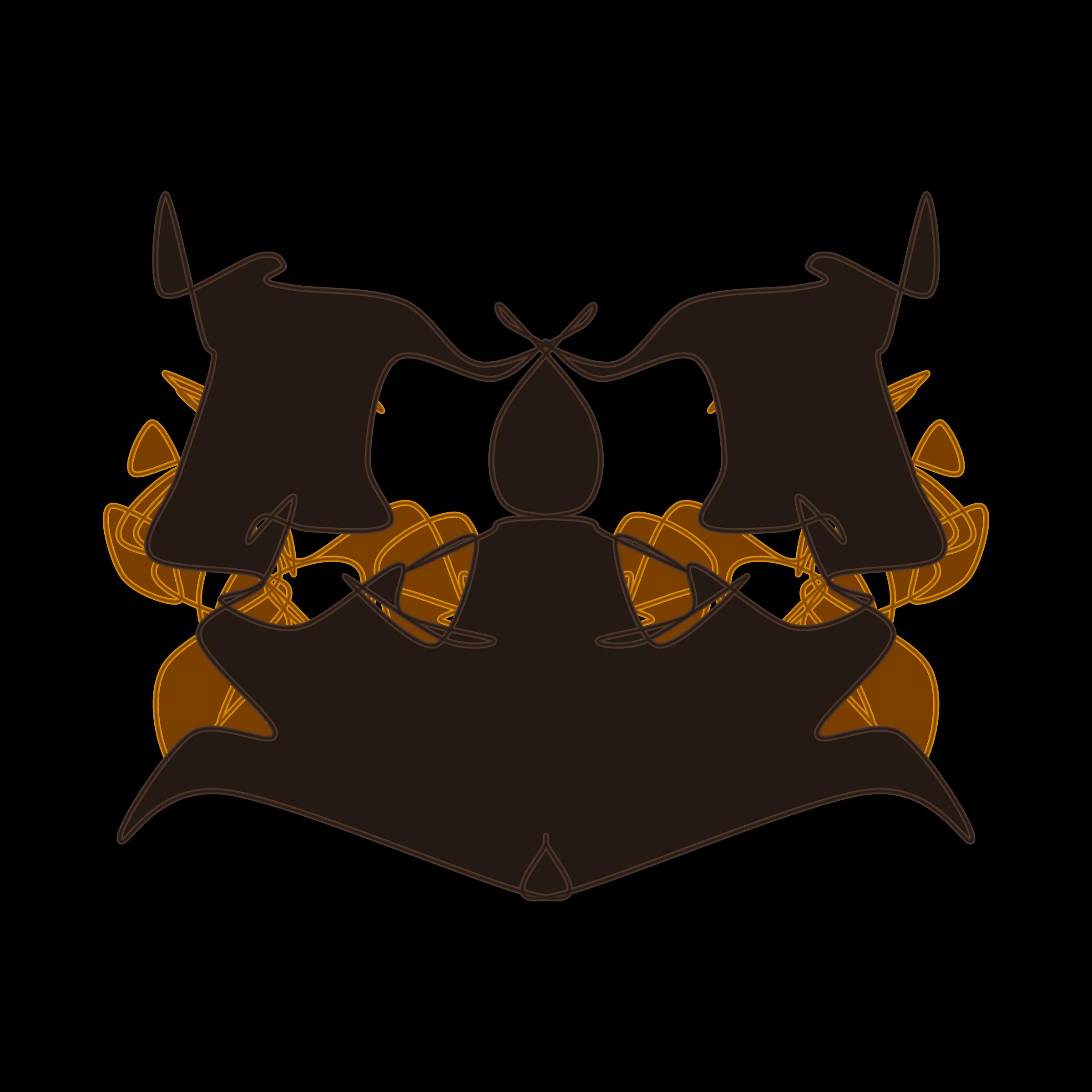 A cryptoart collectible series to indulge the irrepressible human compulsion for pareidolia. This algorithmic homage to Hermann Rorschach's inkblot perception test will help you externalize your inner world onto the sometimes elegant, sometimes inchoate curves of a unique, one-of-a-kind, ownable cryptoblot on the Ethereum blockchain. What will YOUR cryptoblot reveal about you?