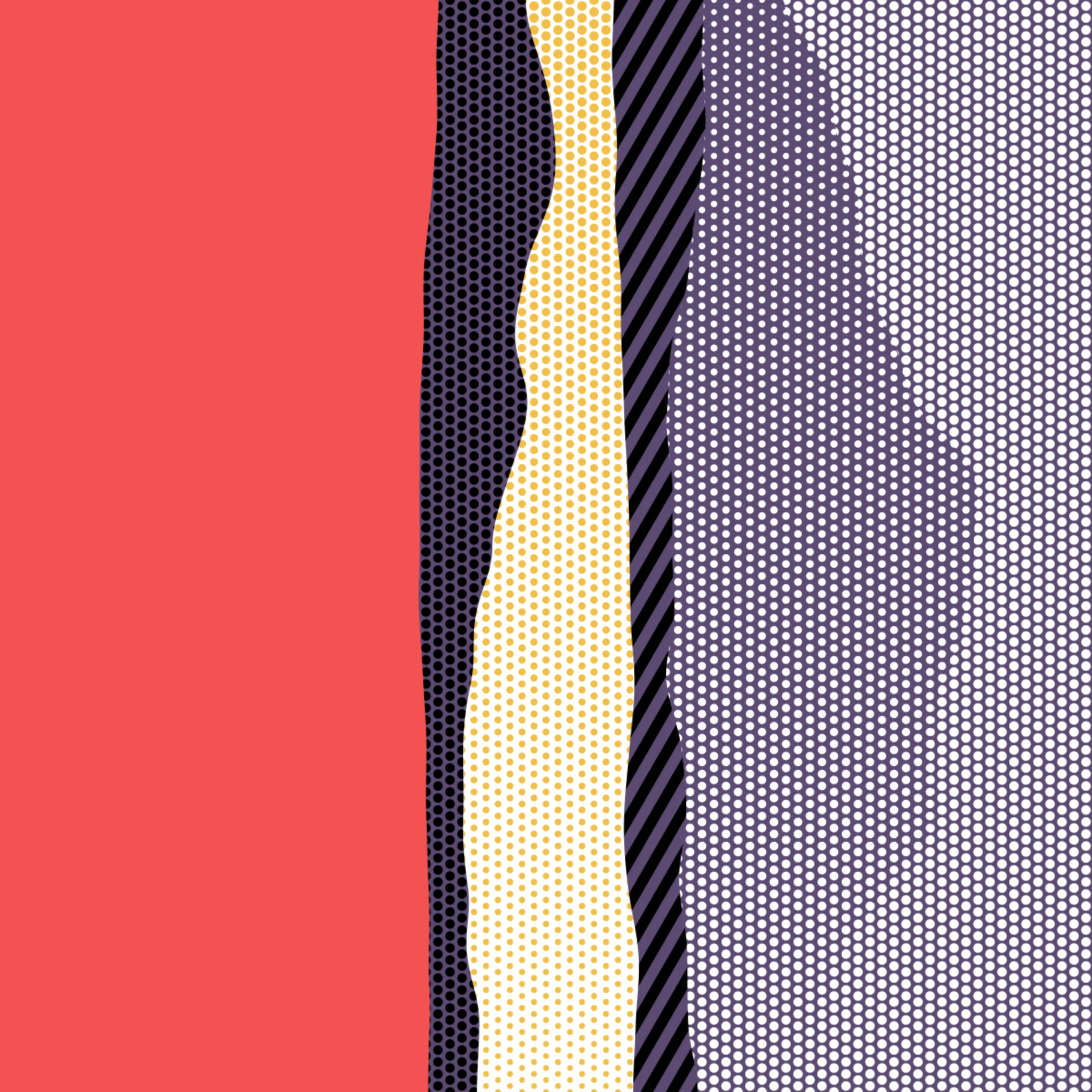 An ode to Roy Lichtenstein, incorporating his iconic version of Ben-Day dots, halftone dots, angled stripes, and solid color patches. Inspired by Roy's sea and landscape paintings, each artwork generates a unique combination of patterns, shapes, and colors.