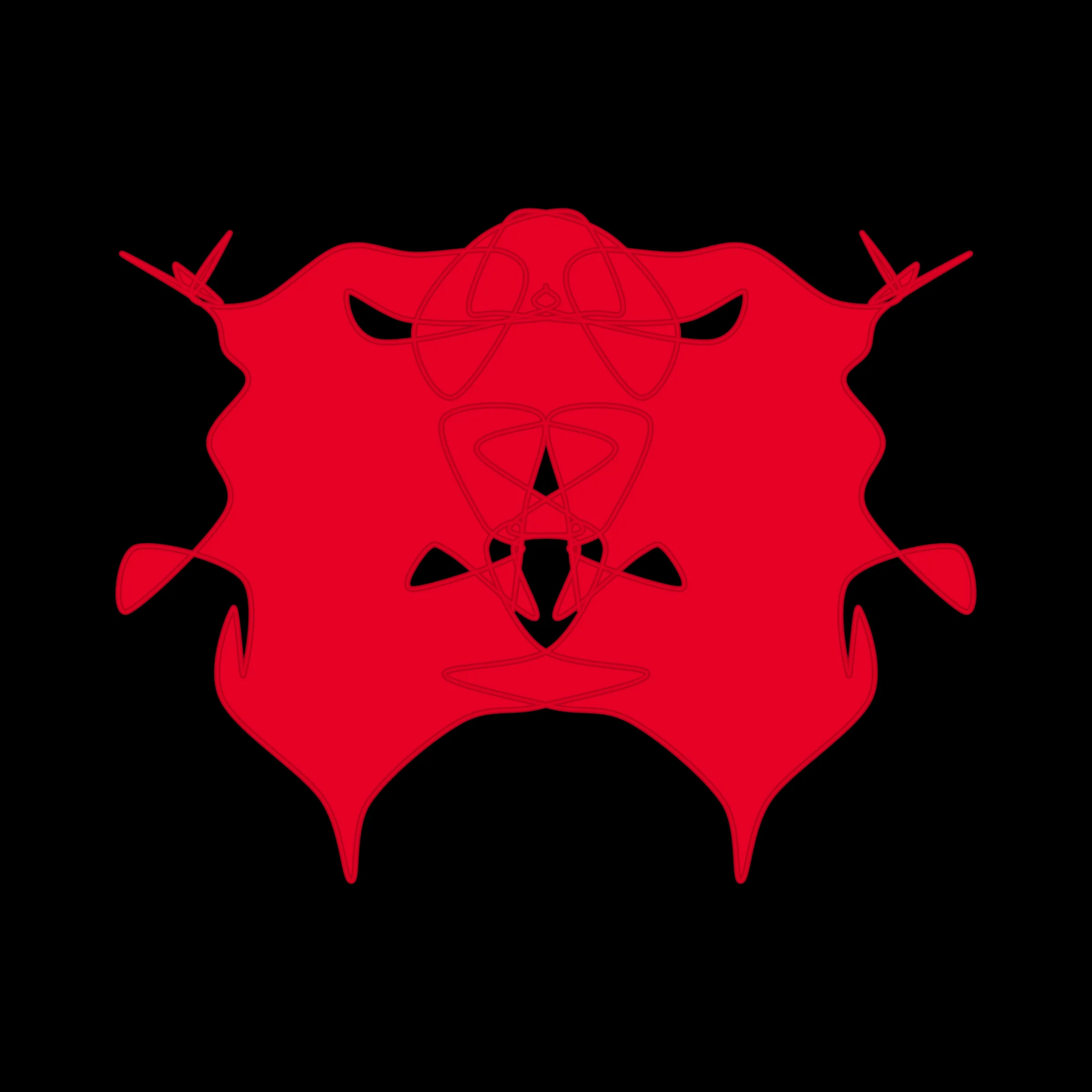 A cryptoart collectible series to indulge the irrepressible human compulsion for pareidolia. This algorithmic homage to Hermann Rorschach's inkblot perception test will help you externalize your inner world onto the sometimes elegant, sometimes inchoate curves of a unique, one-of-a-kind, ownable cryptoblot on the Ethereum blockchain. What will YOUR cryptoblot reveal about you?