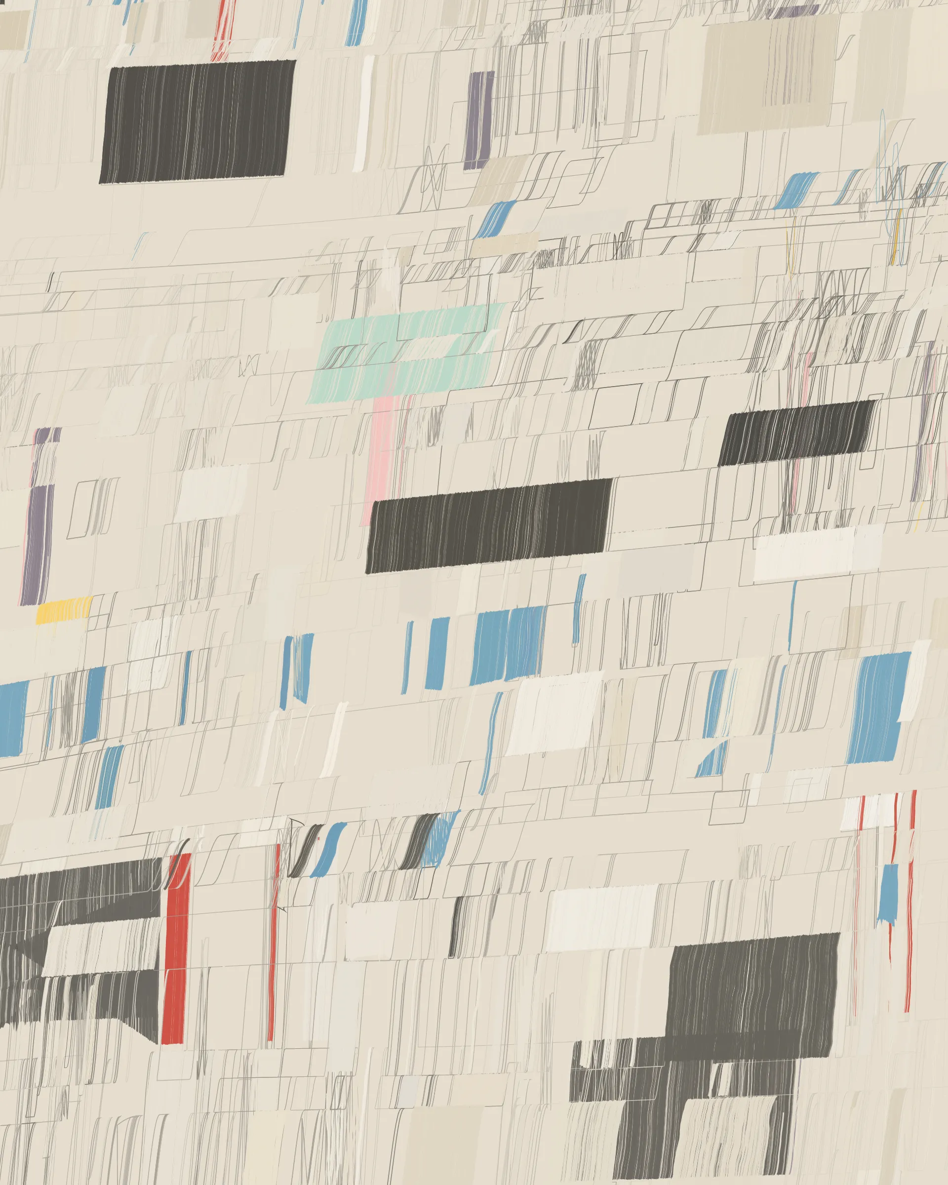 Incomplete Control is about letting go, allowing room for error and imperfection. It is a meditation on the relation between analogue and computational aesthetics. The output space is a continuous spectrum. Each iteration has its own character to discover and enjoy, if you are willing to give it the time.