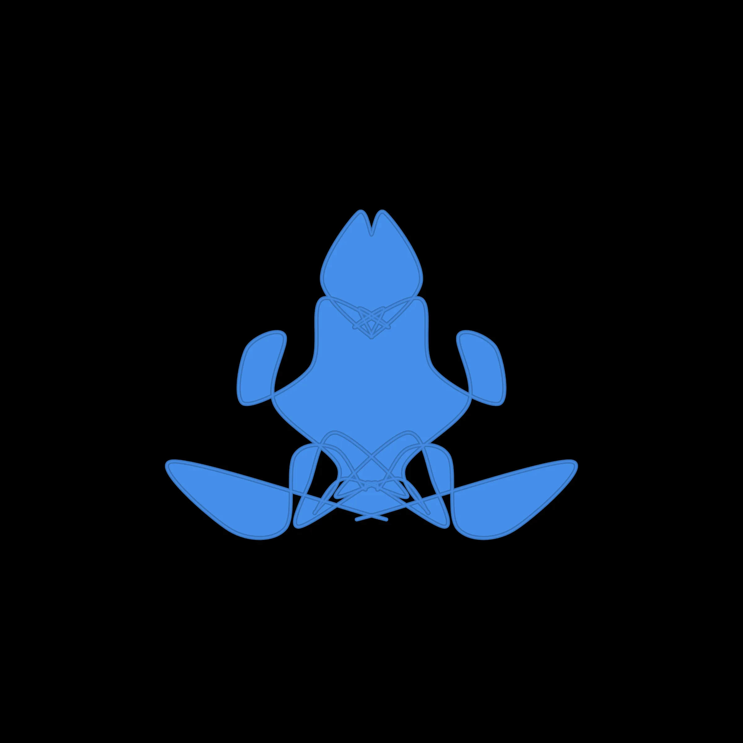 A cryptoart collectible series to indulge the irrepressible human compulsion for pareidolia. This algorithmic homage to Hermann Rorschach's inkblot perception test will help you externalize your inner world onto the sometimes elegant, sometimes inchoate curves of a unique, one-of-a-kind, ownable cryptoblot on the Ethereum blockchain. What will YOUR cryptoblot reveal about you?