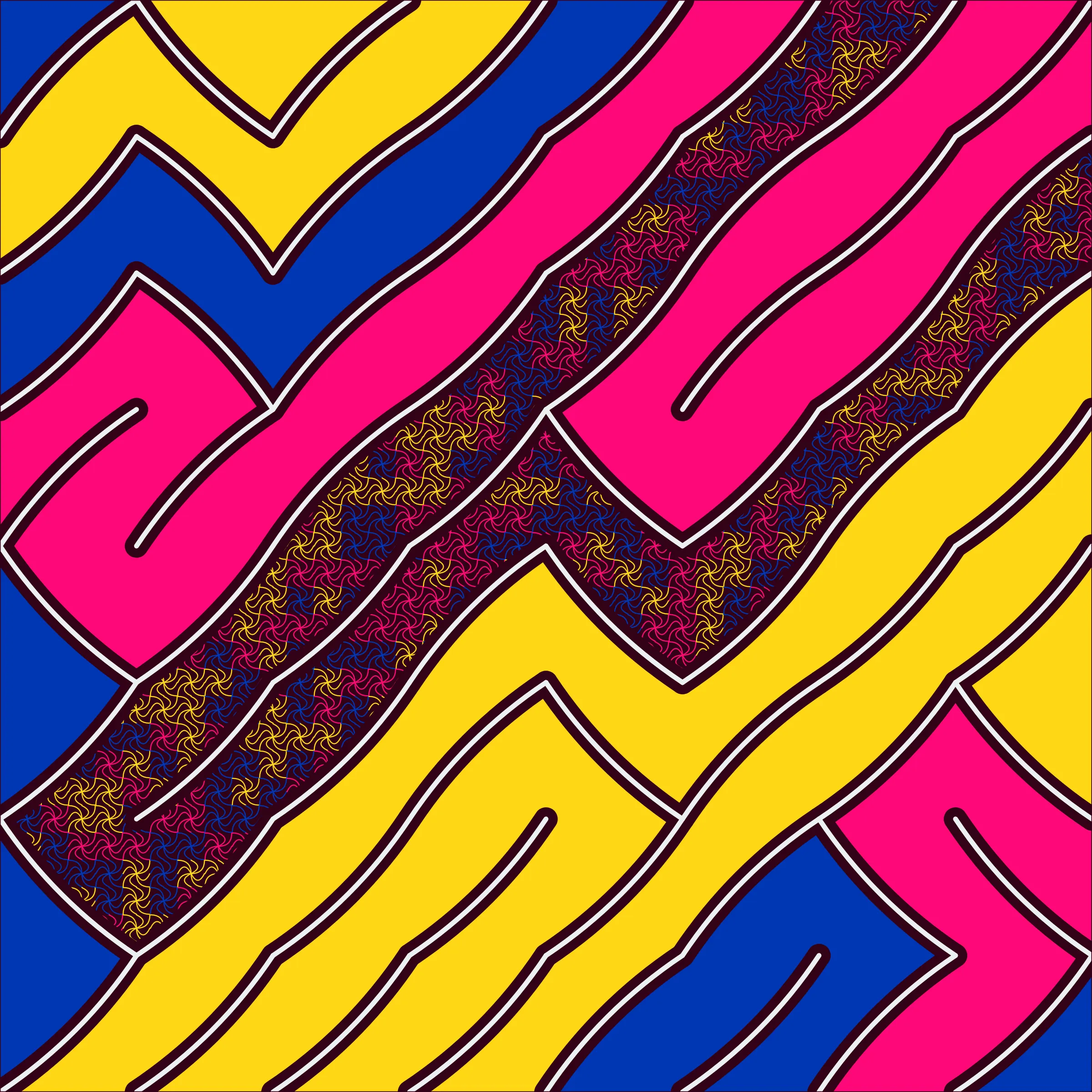 Cushions brings together image processing and generative art techniques. The latter provides the geometric structure, and the former creates the organic shapes. Every single pixel and its connectedness to other pixels are explicitly considered. Inspiration for the palettes ranges from digital illustrations and pastels to a nod to renowned artists and different ethnicities. The organic shapes and the textures within symbolize the beauty in our individual oddities. Some pieces evoke the semblance of fantastical dreams in starry nights. Some of the comfort and familiarity of home. Some of nostalgia and long-lost friends. Some of reasonable and grounded perspectives. Some of sparks, some of style, some of strength, and some of passion. Some of candy. Some of pop art. Some of modern interior design. And some of traditional Indian cushions, known as Takiya.