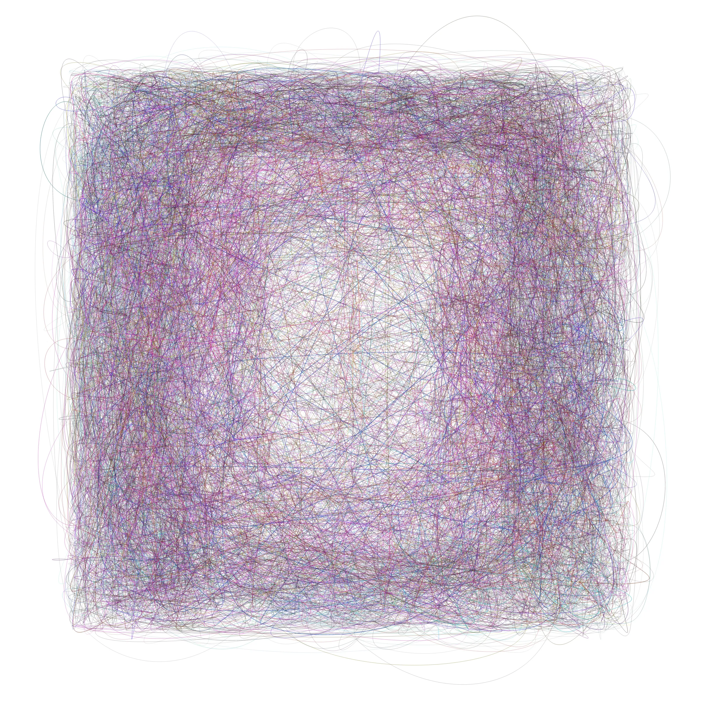 Scribbles on Scribbles on Scribbles ➿ This series is an exploration of chaos and order – how seemingly random movements in the microscopic scale can be more than meets the eye. Simple guiding rules transfigure chaotic movements into beautiful order. Life, as we know it, can be expressed in a similar fashion. Our decisions, unexpected occurrences, and even our seemingly meaningless place in the Universe are not just mere coincidences, but providential orchestrations of the Designer. [ Mints will be sold via a dutch auction. Starting price will be set at 3eth and decrease every 5 minutes with a resting price of 0.25eth. i.e.
3eth, 2.5eth, 2eth, 1.5eth, 1.25eth, 1.0eth, 0.75eth, 0.5eth, 0.25eth ]