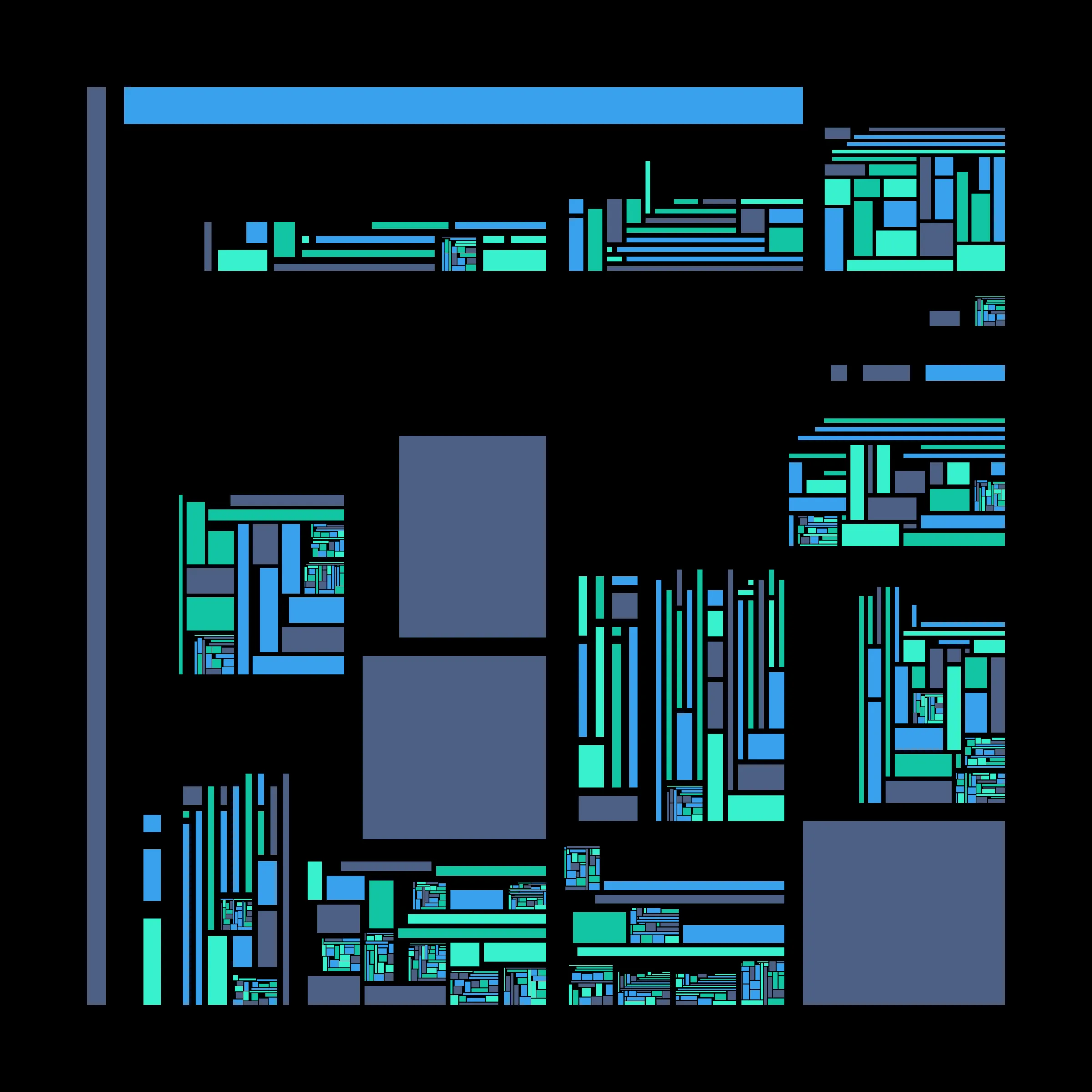 Recursion is a generative art project whose concept is recursion. Each variation starts with a block which is irregularly divided into smaller blocks, which are then divided into smaller blocks, which are then divided into smaller blocks, etc, based on a defined depth (to better visualize this concept, take a look at https://hevey.art/blog/recursion-concept). In this project, even the script is recursive! The script is able to generate a large number of variations and each of these variations is then able to generate its own variations (keeping the same properties) with a single click on the image.