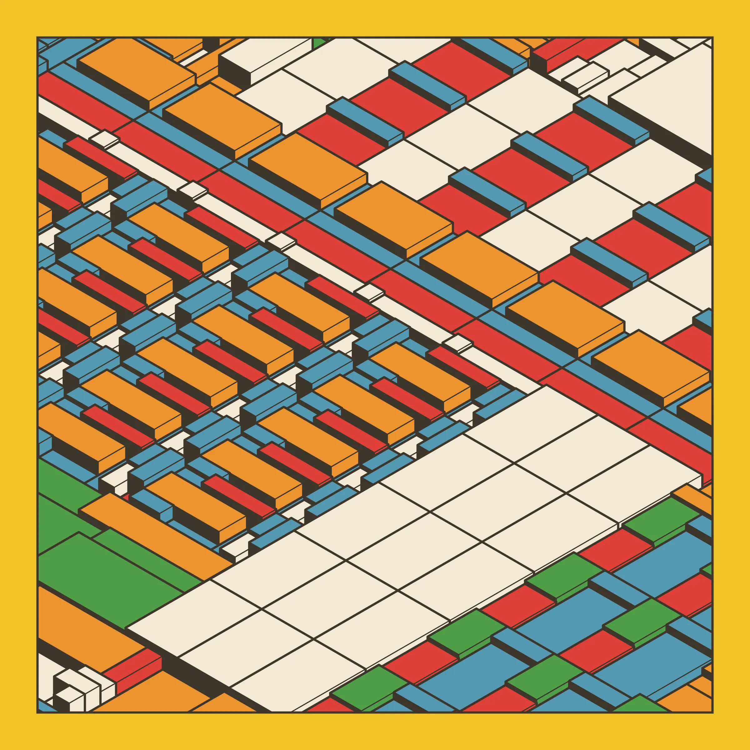 Archetype explores the use of repetition as a counterweight to unruly, random structures. As each single component look chaotic alone, the repetition brings along a sense of intentionality, ultimately resulting in a complex, yet satisfying expression.