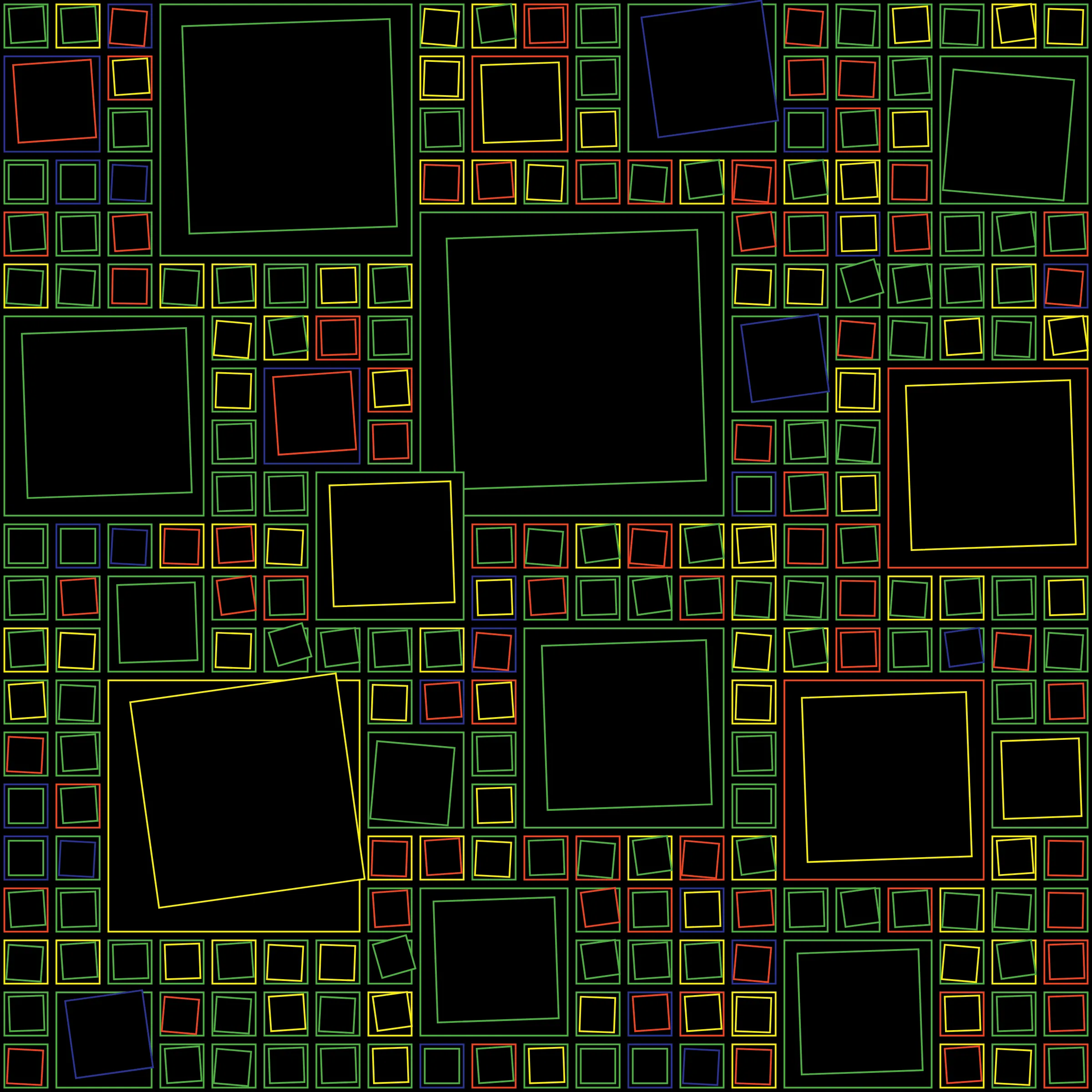 My interpretation of Aerial View is a bird's Eye View over a city block with illuminated/twisted buildings and light trails. It uses an on-chain stored algorithm to represent the generative artwork based on a hash. Each Aerial comes with different distances, building elevations, rotations and colors. Welcome to my genesis project and the first step on my on-chain journey!