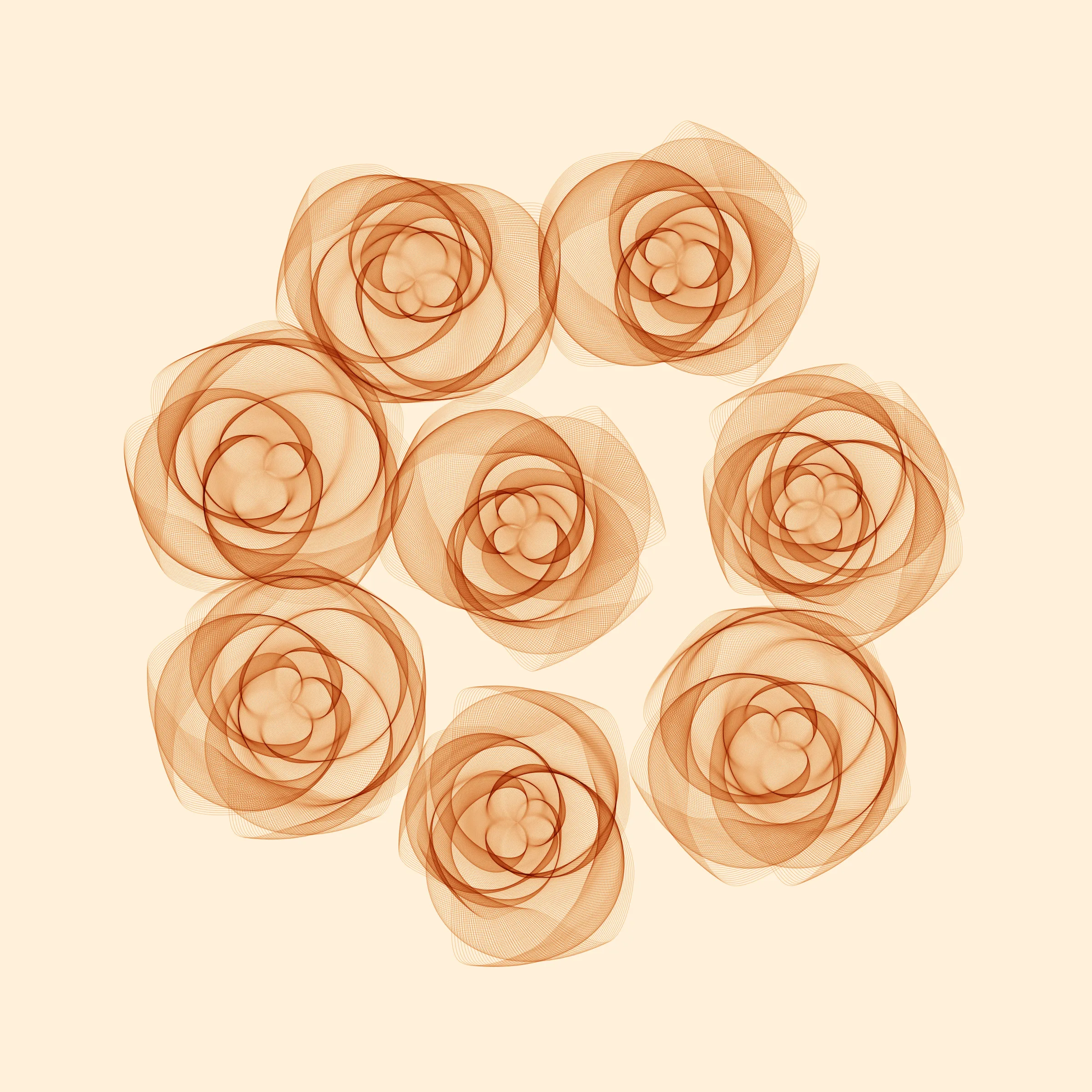 Beautiful bouquets of generative flowers, with fascinating diversity in numbers, shapes and colour combinations. Each one has its own personality, its own character, and is always stunning and surprising, as you can expect with flowers in their natural form.