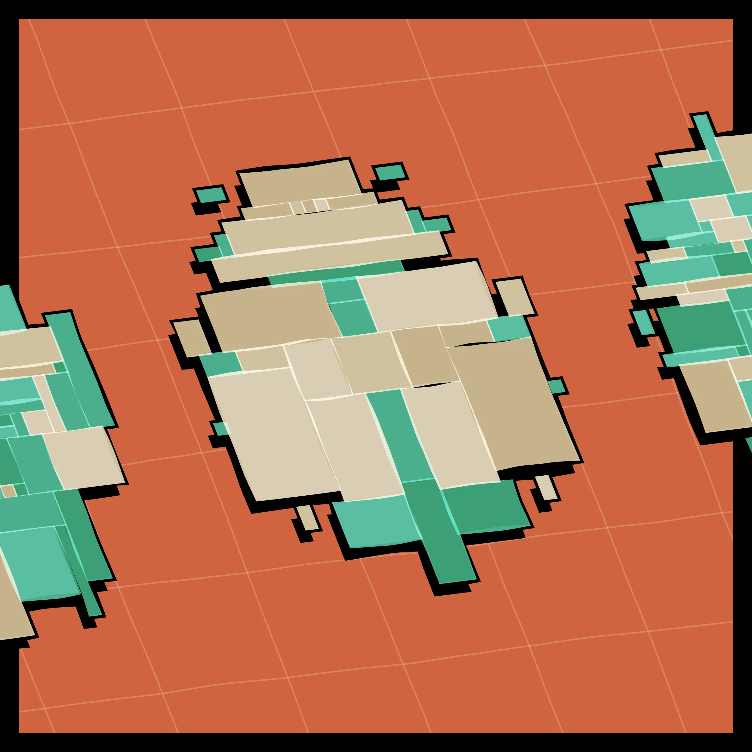 Perfectly symmetric - imperfectly drawn. Exploring the contrast between precision and chance in a playful spacecraft / papercraft setting. 