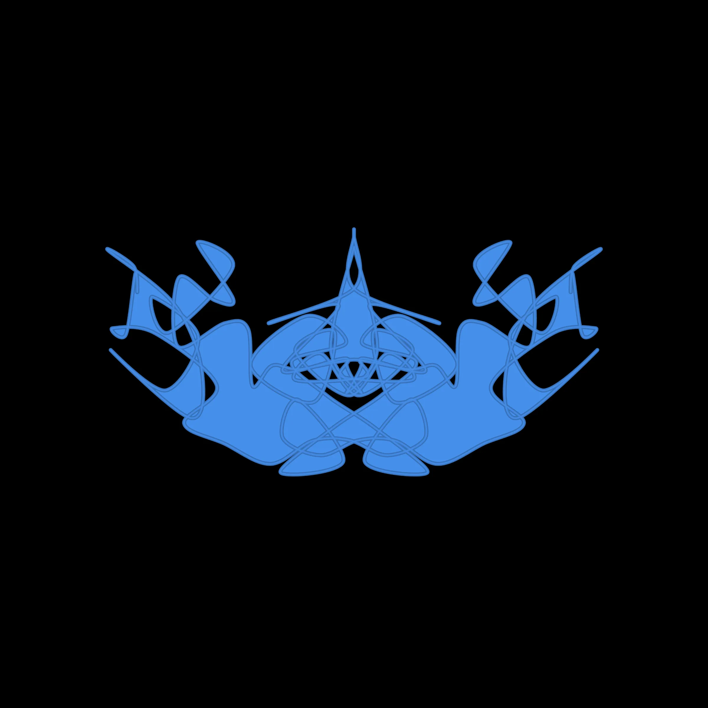A cryptoart collectible series to indulge the irrepressible human compulsion for pareidolia. This algorithmic homage to Hermann Rorschach's inkblot perception test will help you externalize your inner world onto the sometimes elegant, sometimes inchoate curves of a unique, one-of-a-kind, ownable cryptoblot on the Ethereum blockchain. What will YOUR cryptoblot reveal about you?
