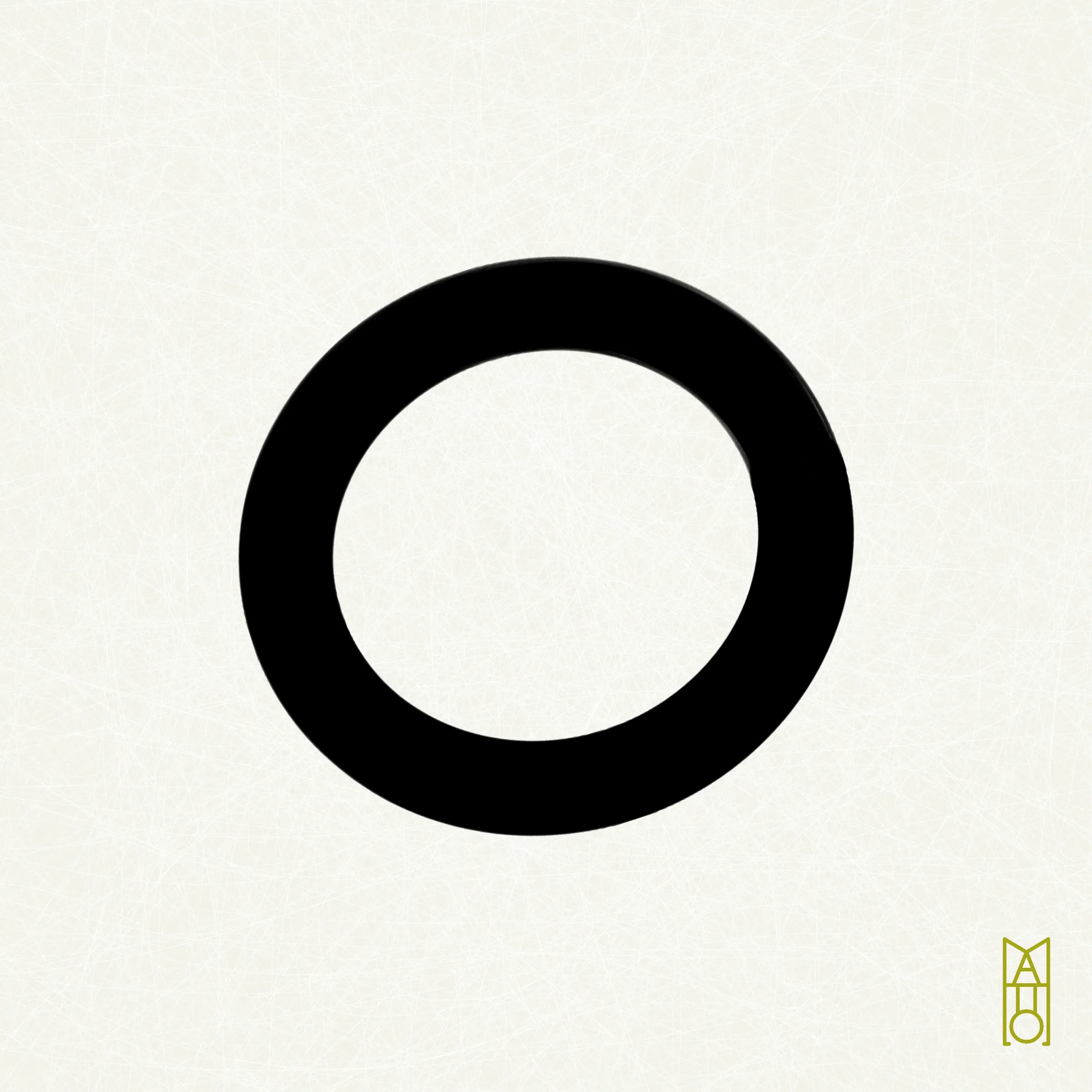 In Zen, ensō is a symbol that represents elegance and enlightenment. It is typically painted by hand in an uninhibited way, allowing for unexpected and beautiful results. Inspired by sumi-e (ink wash painting), this project mimics the practice of painting an ensō in ink by utilizing p5.js. Each generated image uses values from a unique transaction hash to determine paper, brush, ink, the quantity of ink held by each bristle, how quickly the ink flows, and more—all with the goal of creating a simple yet serendipitous painting.