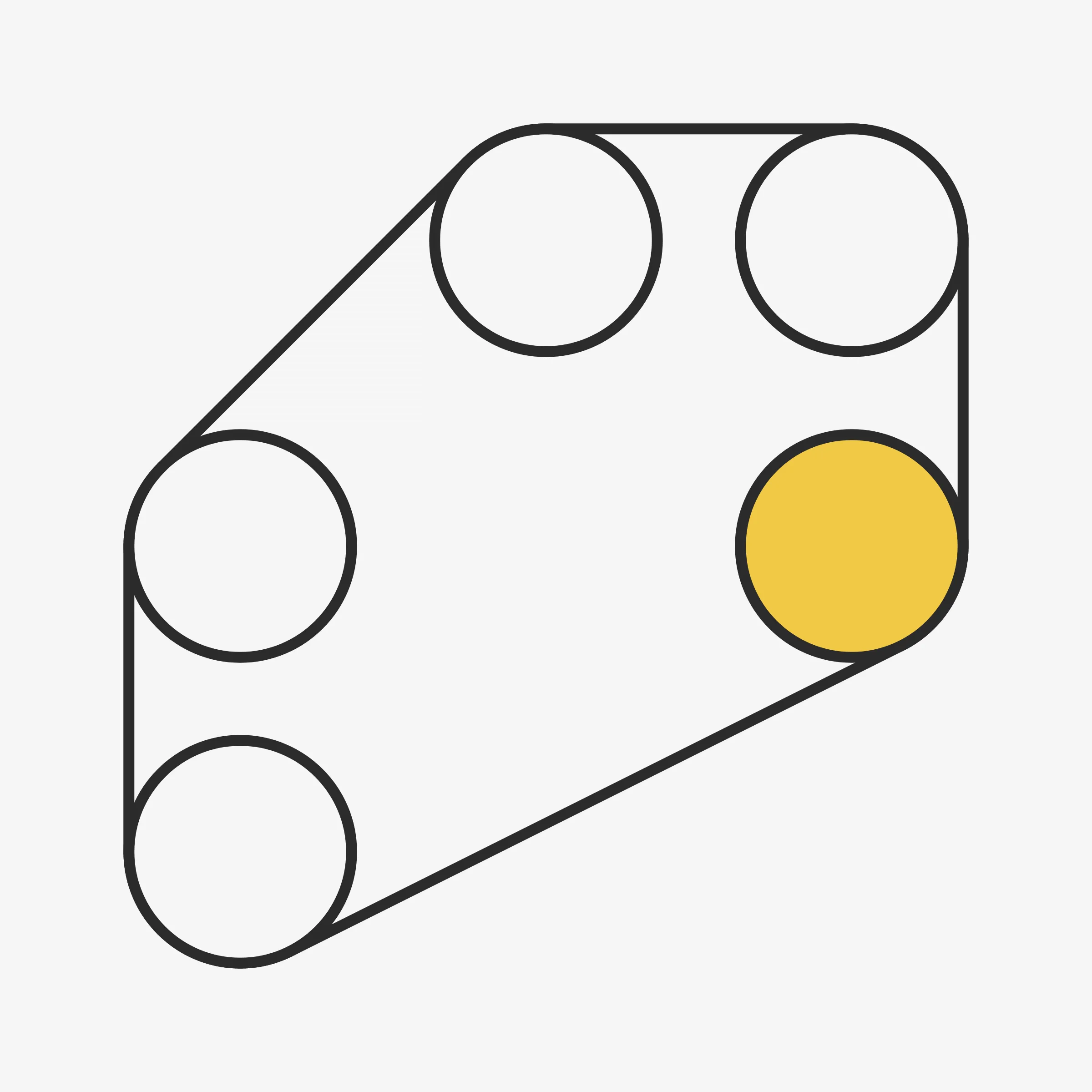 There are an almost infinite number of ways to wrap a string around a set of pegs. On the surface it may seem like a simple concept but prepare to be surprised and delighted at the variety of combinations the algorithm can produce. Each output from 'Ringers' is derived from a unique transaction hash and generated in Javascript in the browser. Feature variations include peg count, sizing, layout, wrap orientation, and a few colorful flourishes for good measure.
