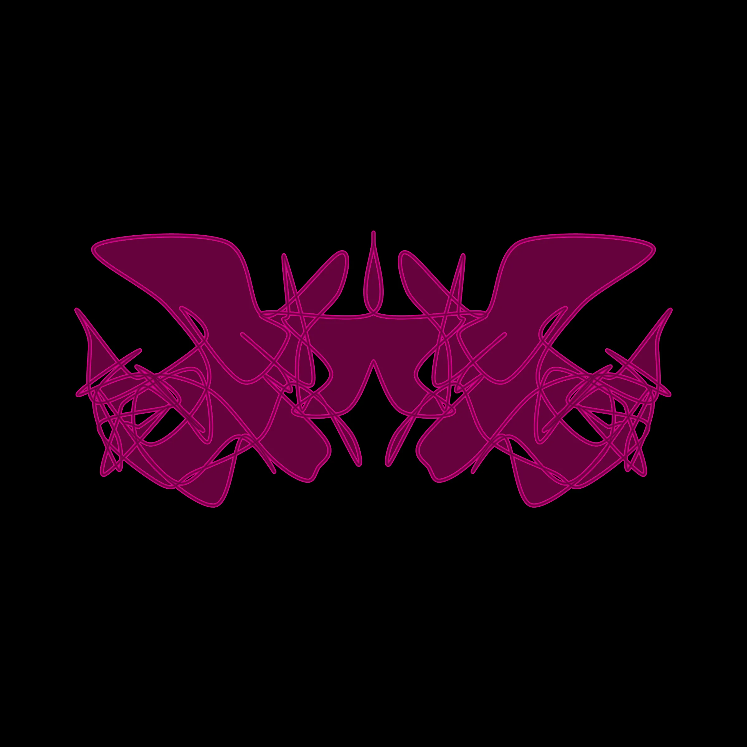A cryptoart collectible series to indulge the irrepressible human compulsion for pareidolia. This algorithmic homage to Hermann Rorschach's inkblot perception test will help you externalize your inner world onto the sometimes elegant, sometimes inchoate curves of a unique, one-of-a-kind, ownable cryptoblot on the Ethereum blockchain. What will YOUR cryptoblot reveal about you?