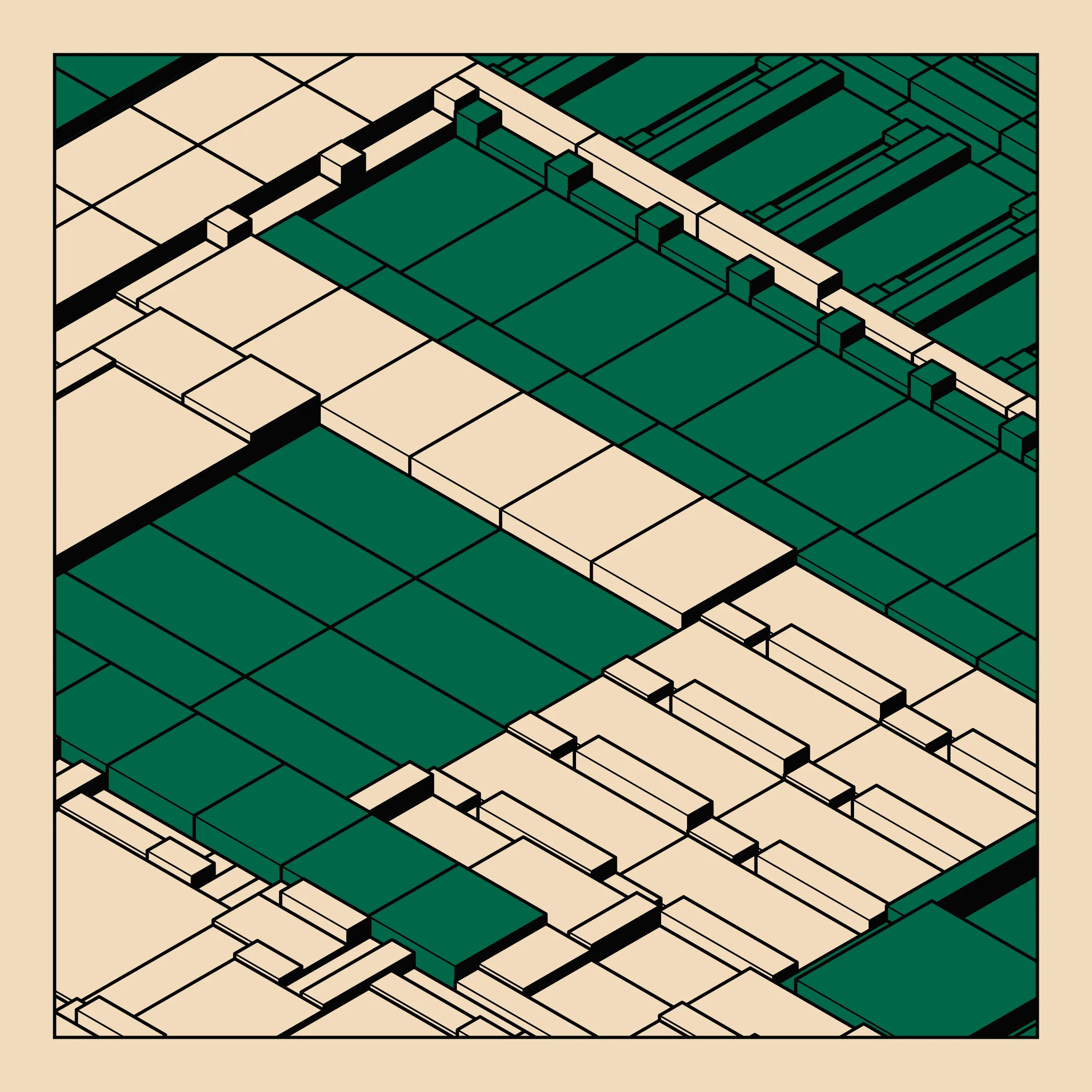 Archetype explores the use of repetition as a counterweight to unruly, random structures. As each single component look chaotic alone, the repetition brings along a sense of intentionality, ultimately resulting in a complex, yet satisfying expression.