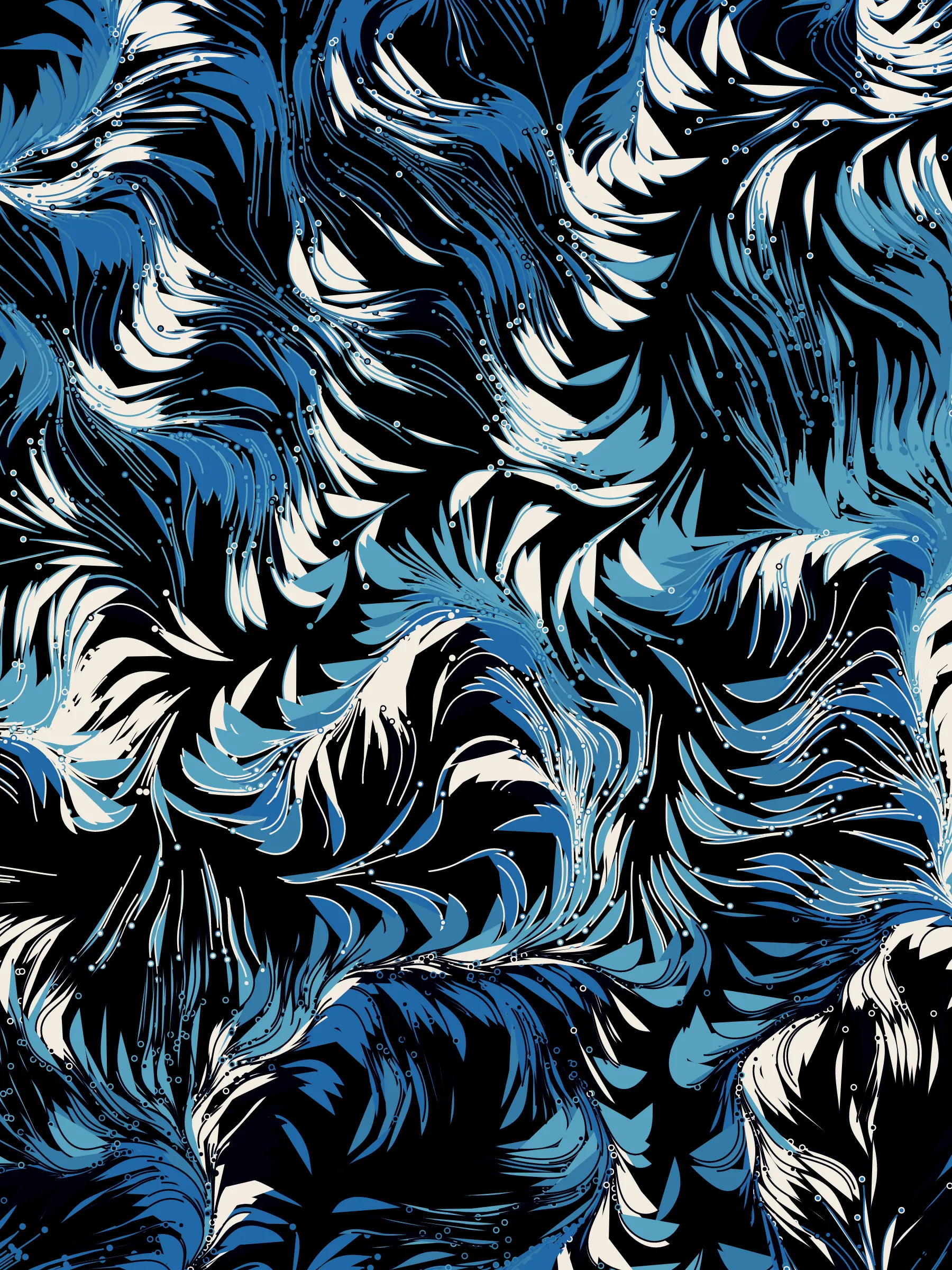 "Foliage" is a moment of pause. The project is born from the futile attempt to catch a breath of wind, the one that no one sees but everyone notices when the leaves hang trembling. Inspired by long days near the Rio de la Plata studying the wind, this series of 250 foliage is an exploration of how angles and colors can generate the illusion of movement and harmony. "Foliage" is inspired on wind data visualizations where the use of angles and vectors speak of a trajectory. Winds, like data, travel through our world leaving a trace;  this time hosted immutably on the Ethereum Blockchain.