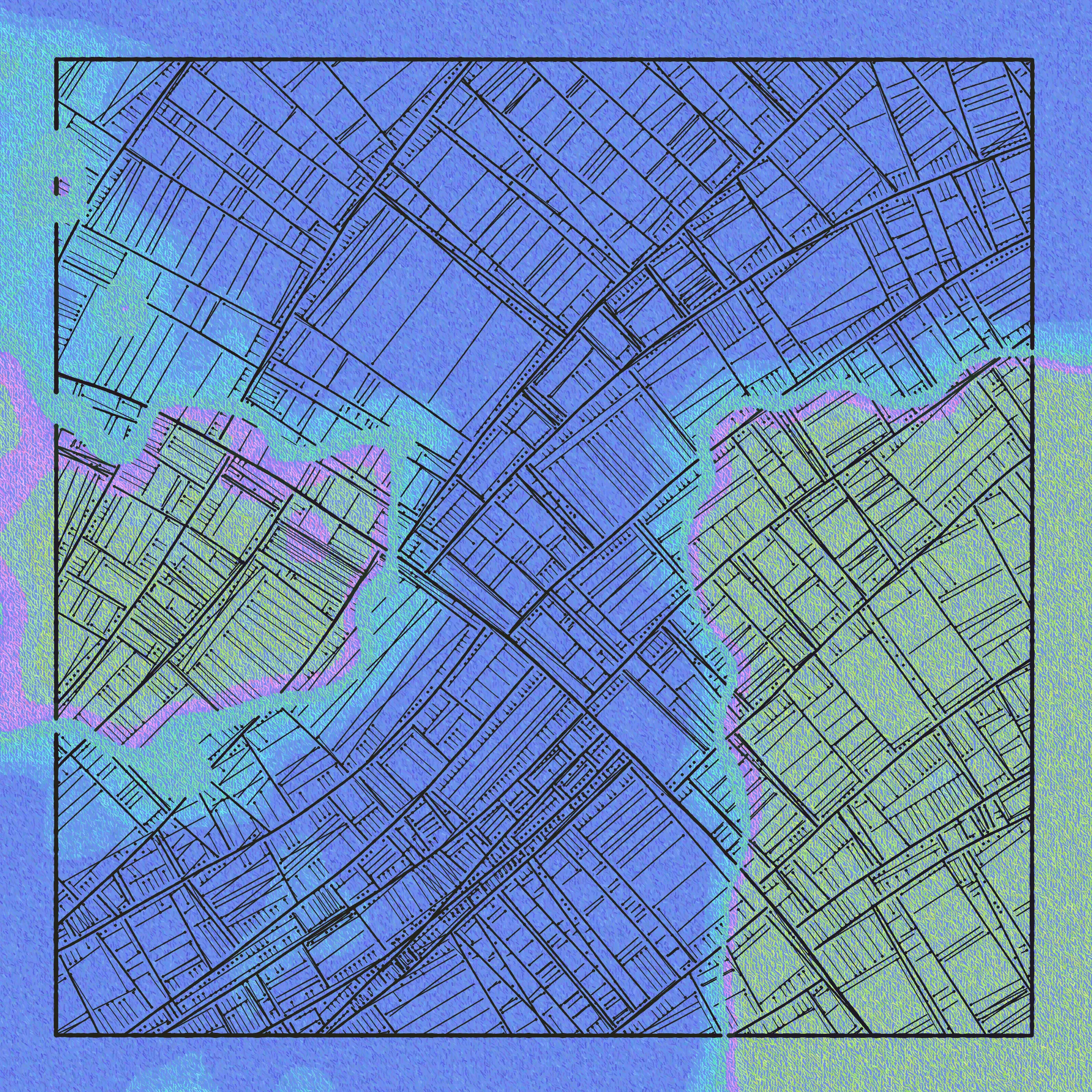 All maps are presented as-is with no guarantee of accuracy or completeness, and are provided without any warranty whatsoever, either express or implied. In no event shall The Artist be held liable for any damages or loss of profits arising from use of the maps, which may not be suitable for legal, engineering, financial, or navigational purposes.

Any resemblance to real locations is purely coincidental, and nothing perceived by the viewer is to be construed as a "legal description". All markings, sections, symbols, patterns, and other visual elements are purely aesthetic devices; they should not be interpreted as geographical, topographical, meteorological, biological, economic, sociological, or political phenomena. Furthermore, all perceived textures, imperfections, shadows, and marks of damage are mere simulations of an analog printing process, and in no way imply the or existence of, or ownership over, a corresponding physical paper map or anything the map may appear to depict.

The maps are not intended to provide any utility to the buyer. All sales are final, and refunds will not be given for any misprints, discolorations, inaccuracies, imprecisions, or unintended features of any kind.

All maps are licensed under a Creative Commons Attribution-NonCommercial 4.0 License.