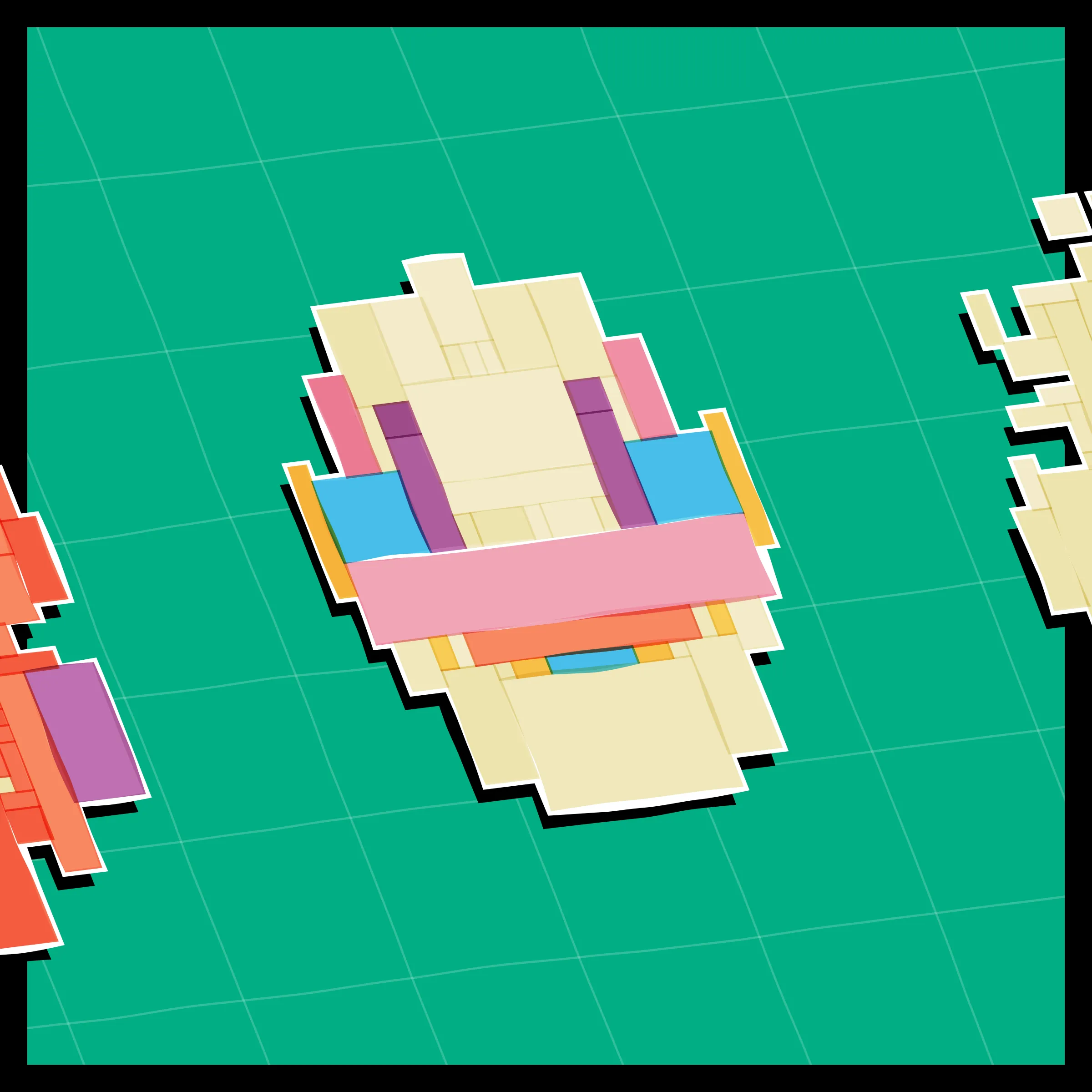 Perfectly symmetric - imperfectly drawn. Exploring the contrast between precision and chance in a playful spacecraft / papercraft setting. 