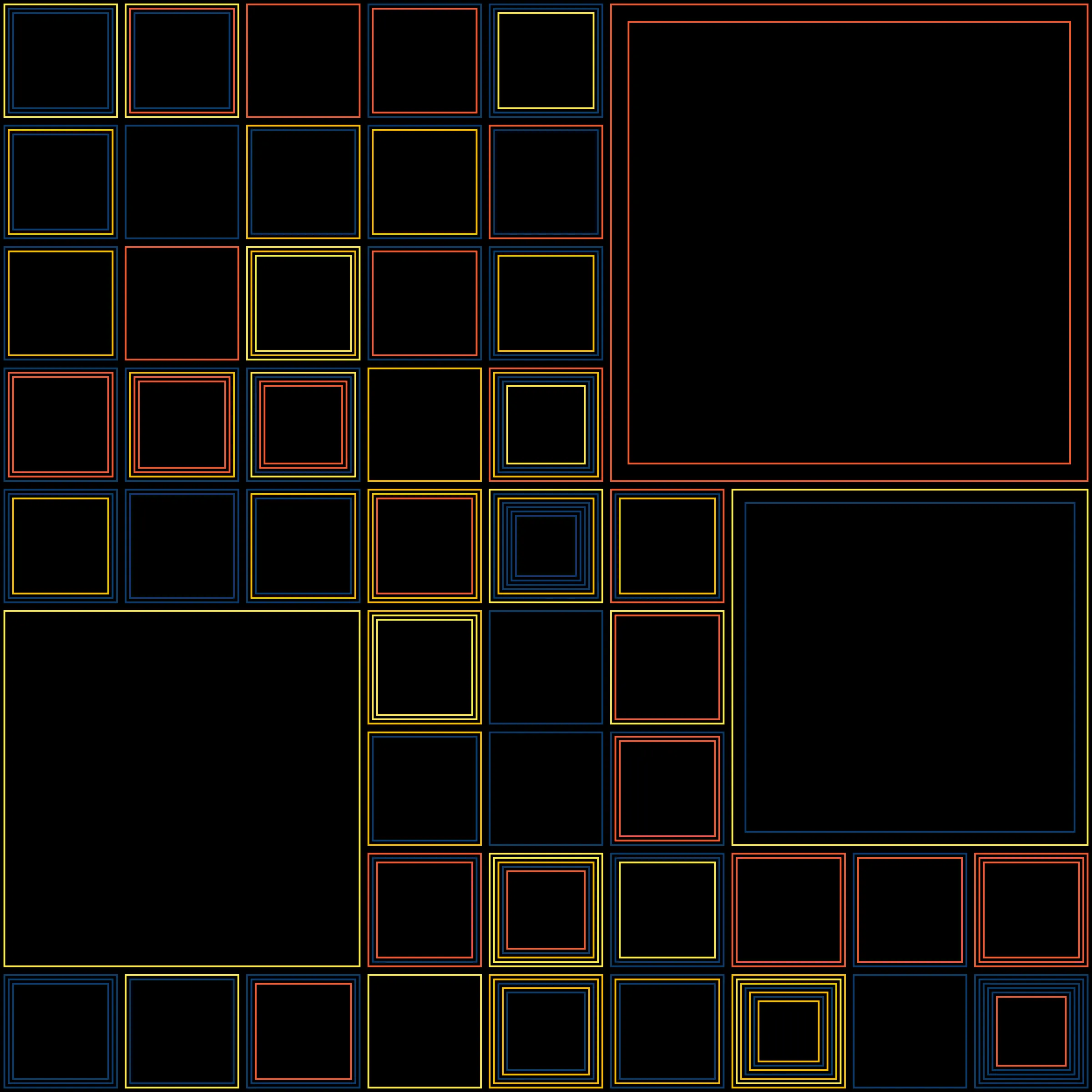 My interpretation of Aerial View is a bird's Eye View over a city block with illuminated/twisted buildings and light trails. It uses an on-chain stored algorithm to represent the generative artwork based on a hash. Each Aerial comes with different distances, building elevations, rotations and colors. Welcome to my genesis project and the first step on my on-chain journey!