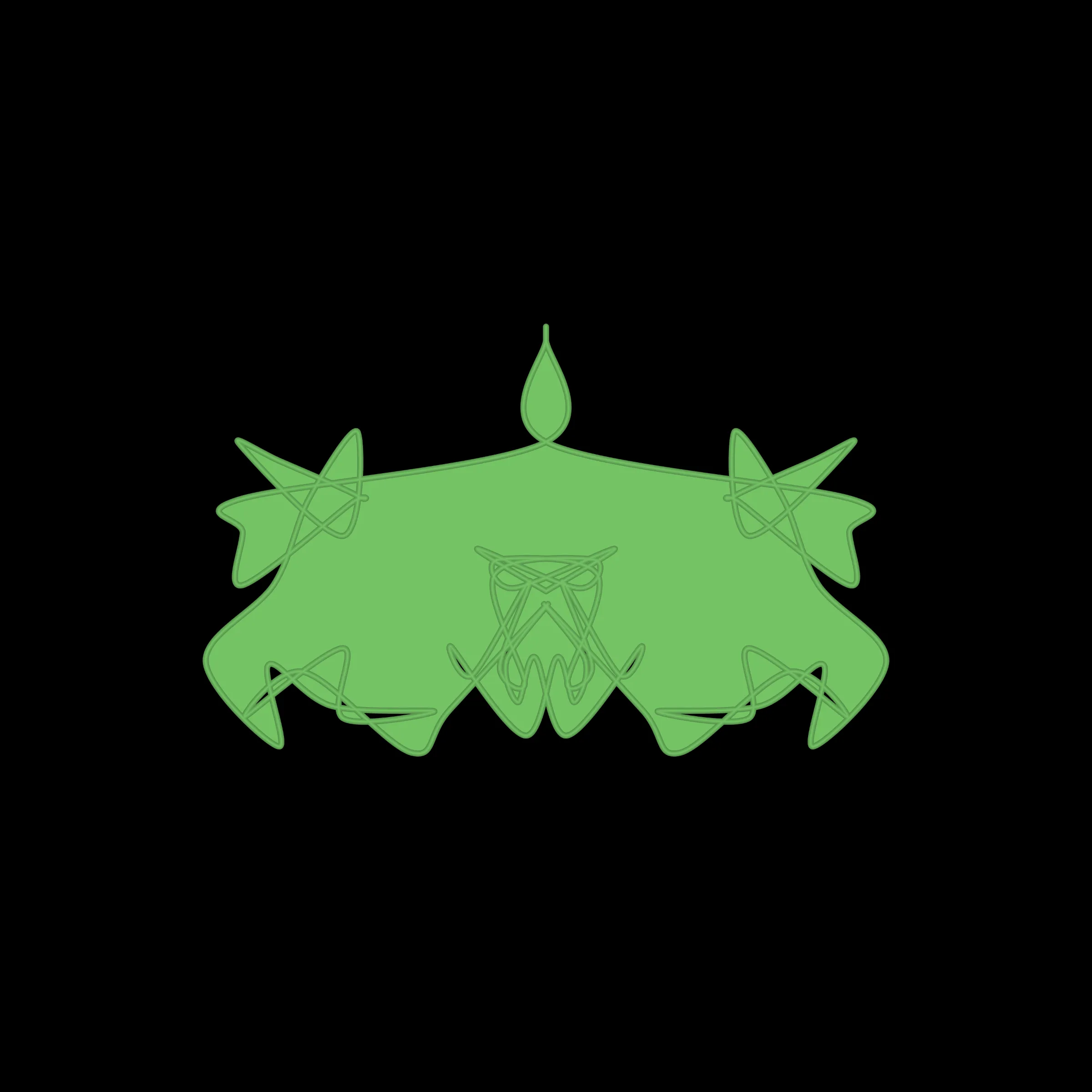 A cryptoart collectible series to indulge the irrepressible human compulsion for pareidolia. This algorithmic homage to Hermann Rorschach's inkblot perception test will help you externalize your inner world onto the sometimes elegant, sometimes inchoate curves of a unique, one-of-a-kind, ownable cryptoblot on the Ethereum blockchain. What will YOUR cryptoblot reveal about you?