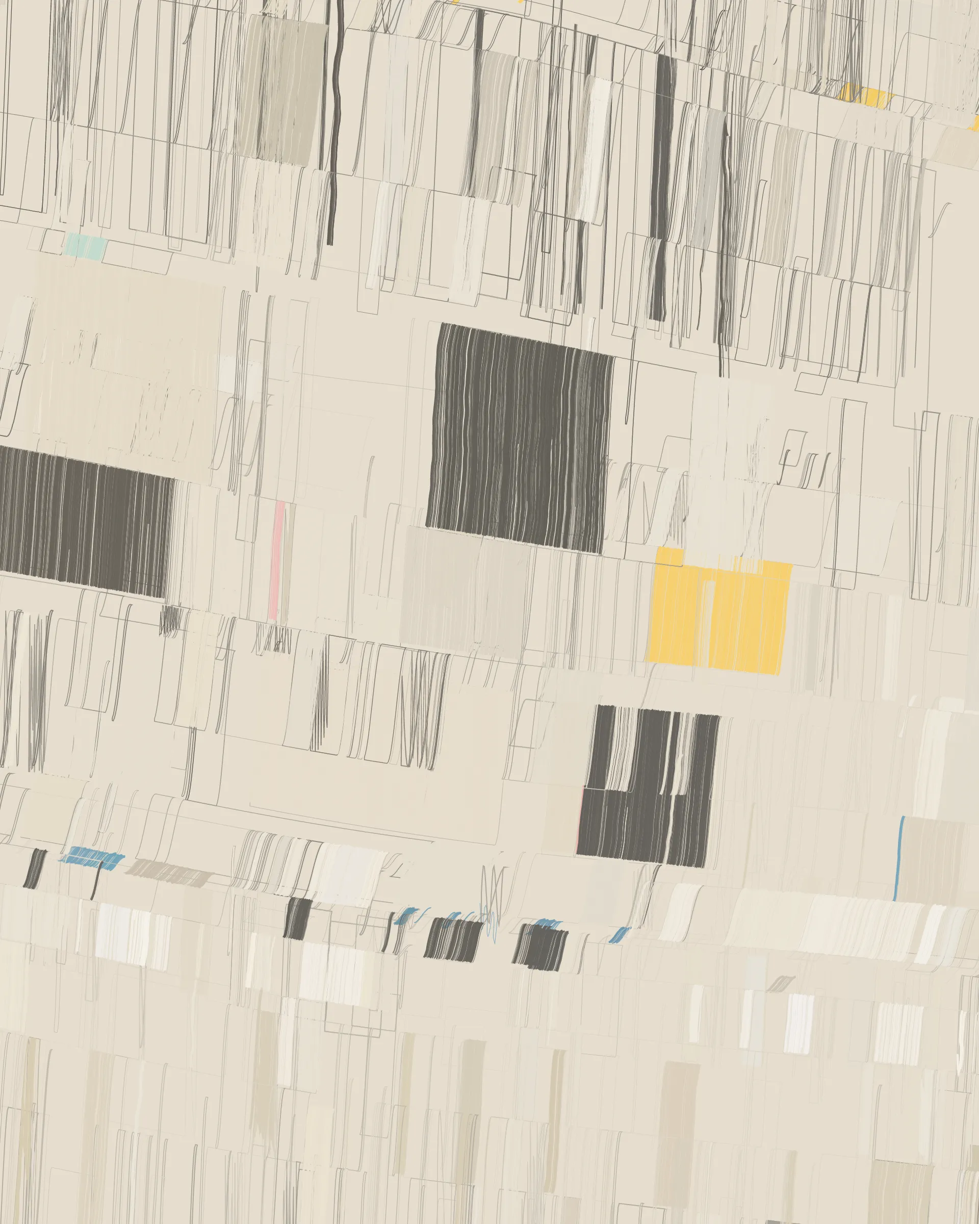 Incomplete Control is about letting go, allowing room for error and imperfection. It is a meditation on the relation between analogue and computational aesthetics. The output space is a continuous spectrum. Each iteration has its own character to discover and enjoy, if you are willing to give it the time.