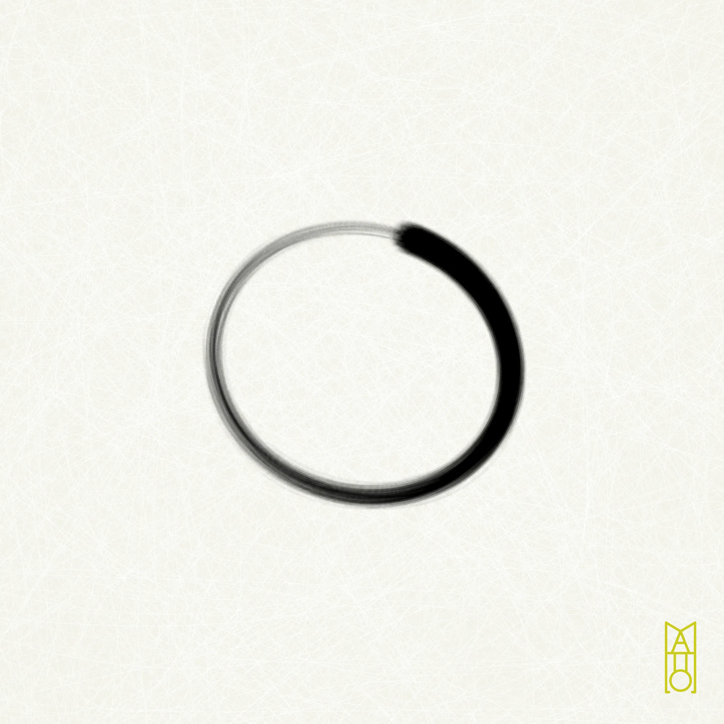 In Zen, ensō is a symbol that represents elegance and enlightenment. It is typically painted by hand in an uninhibited way, allowing for unexpected and beautiful results. Inspired by sumi-e (ink wash painting), this project mimics the practice of painting an ensō in ink by utilizing p5.js. Each generated image uses values from a unique transaction hash to determine paper, brush, ink, the quantity of ink held by each bristle, how quickly the ink flows, and more—all with the goal of creating a simple yet serendipitous painting.