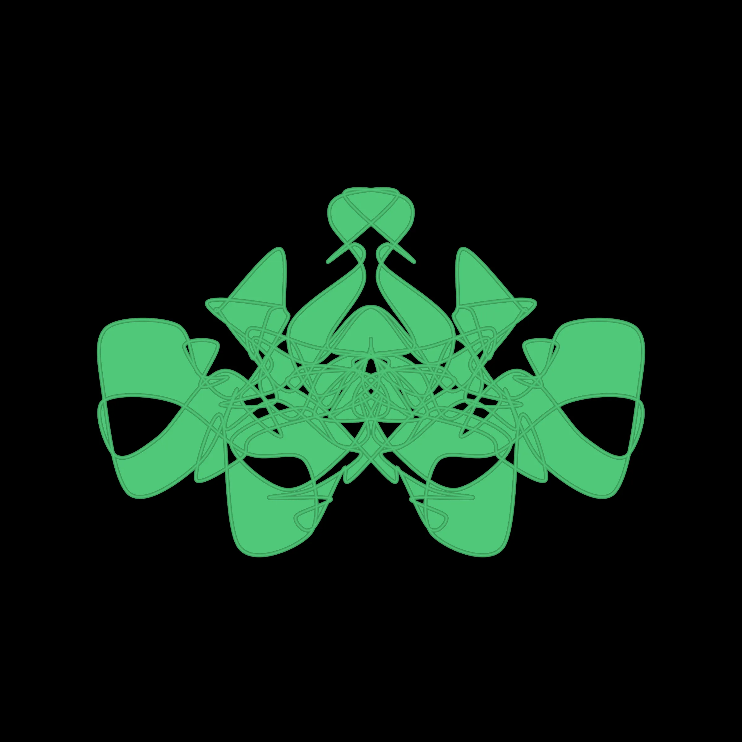 A cryptoart collectible series to indulge the irrepressible human compulsion for pareidolia. This algorithmic homage to Hermann Rorschach's inkblot perception test will help you externalize your inner world onto the sometimes elegant, sometimes inchoate curves of a unique, one-of-a-kind, ownable cryptoblot on the Ethereum blockchain. What will YOUR cryptoblot reveal about you?
