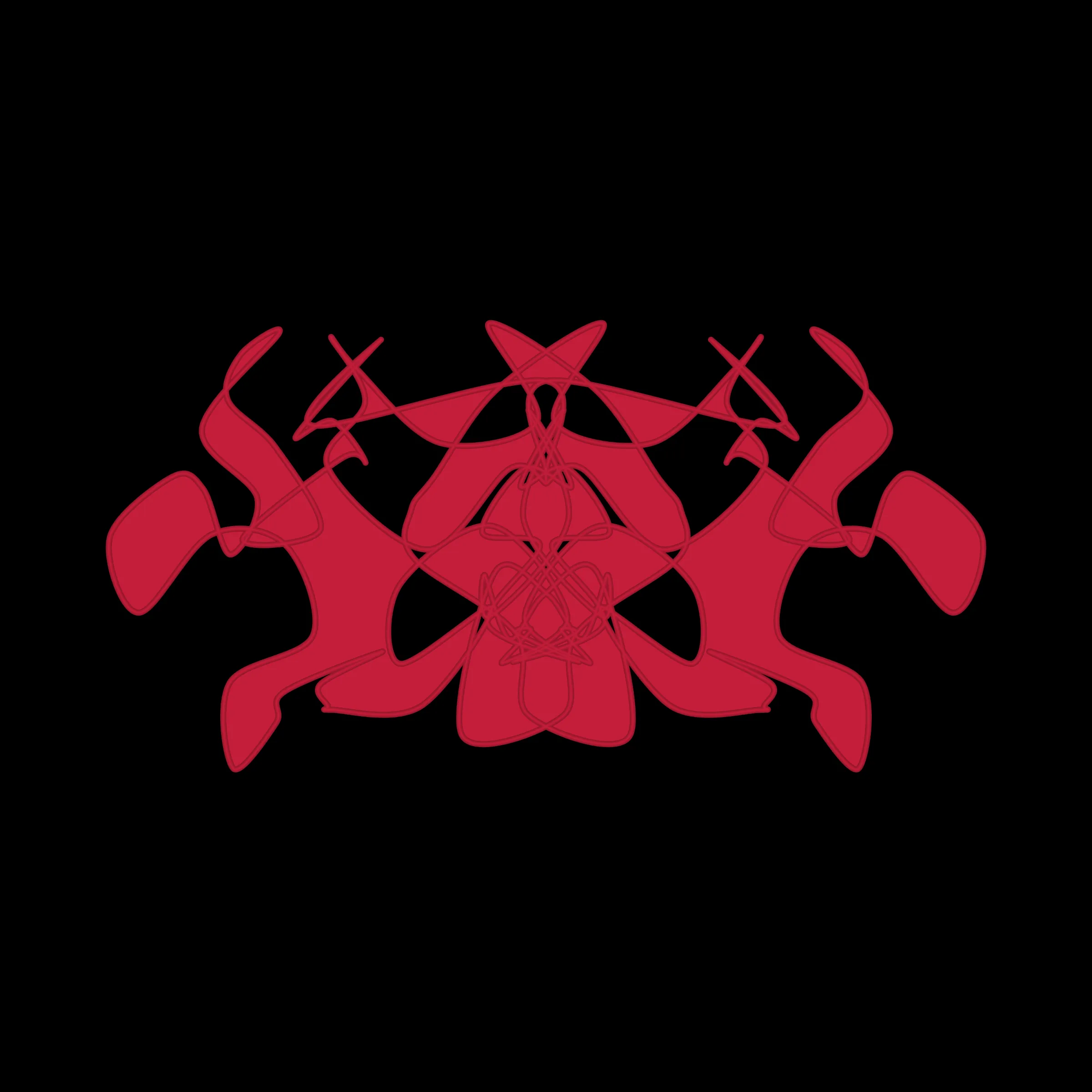 A cryptoart collectible series to indulge the irrepressible human compulsion for pareidolia. This algorithmic homage to Hermann Rorschach's inkblot perception test will help you externalize your inner world onto the sometimes elegant, sometimes inchoate curves of a unique, one-of-a-kind, ownable cryptoblot on the Ethereum blockchain. What will YOUR cryptoblot reveal about you?