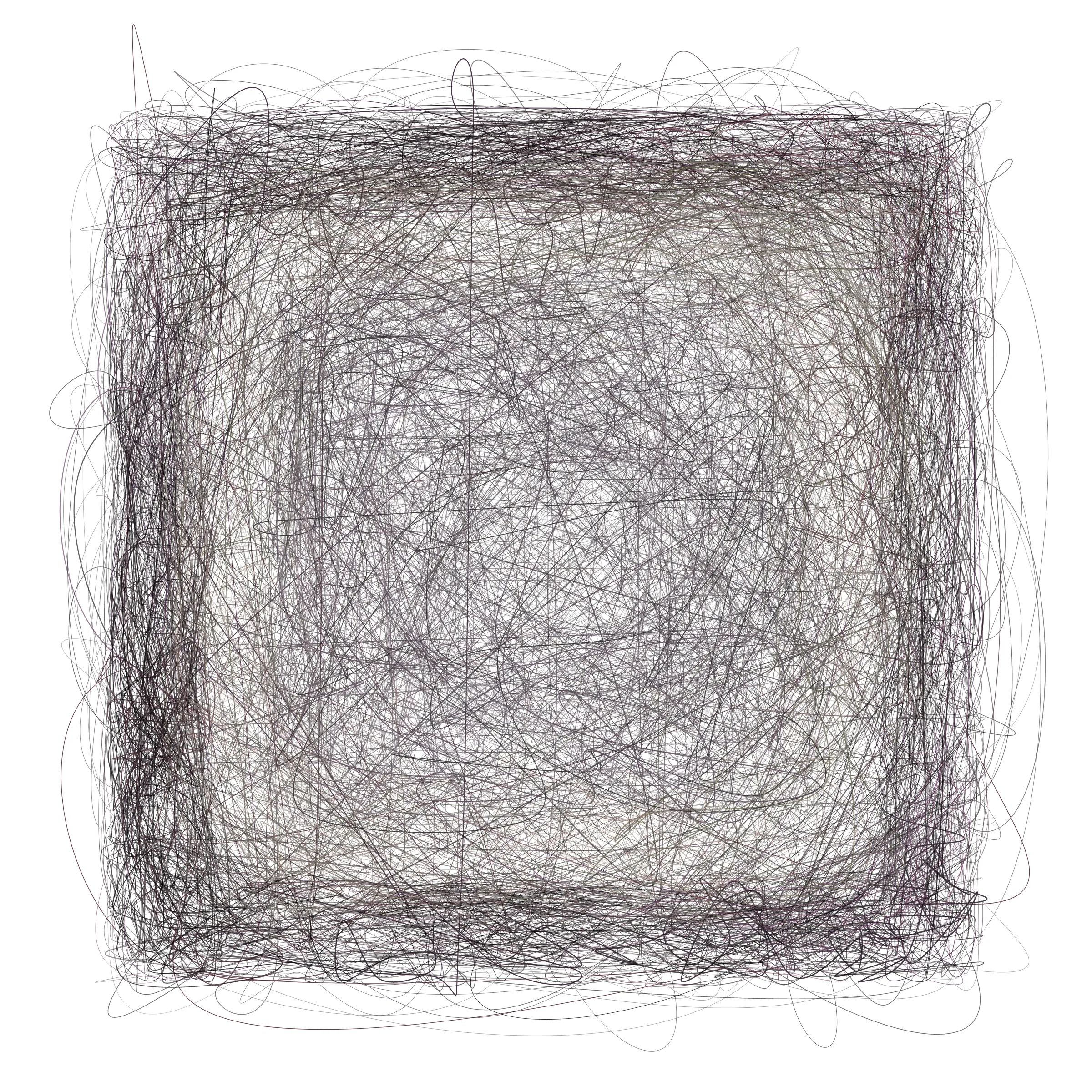 Scribbles on Scribbles on Scribbles ➿ This series is an exploration of chaos and order – how seemingly random movements in the microscopic scale can be more than meets the eye. Simple guiding rules transfigure chaotic movements into beautiful order. Life, as we know it, can be expressed in a similar fashion. Our decisions, unexpected occurrences, and even our seemingly meaningless place in the Universe are not just mere coincidences, but providential orchestrations of the Designer. [ Mints will be sold via a dutch auction. Starting price will be set at 3eth and decrease every 5 minutes with a resting price of 0.25eth. i.e.
3eth, 2.5eth, 2eth, 1.5eth, 1.25eth, 1.0eth, 0.75eth, 0.5eth, 0.25eth ]