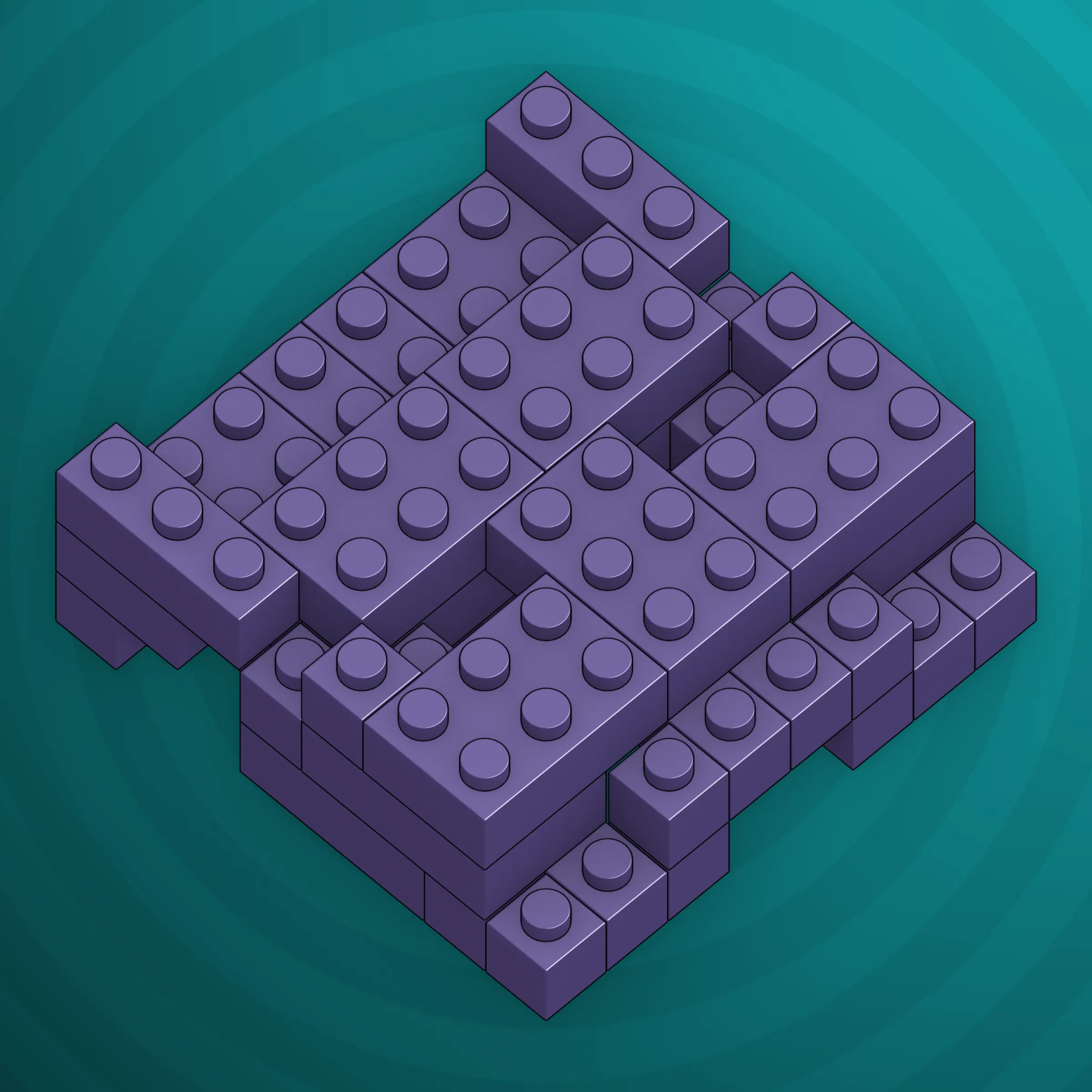 The project focuses on how easily one assigns meaning to seemingly random combinations of blocks, giving them personality and creating emotional connections.

I was inspired by Ringers, in which people see animals and other characters. I wanted to amplify this quality, and the idea of sculptures made of blocks clicked! Endless combinations, funny characters, and my passion for cubes, voxels, and modular systems.

To make the sculptures, I used technique of hybrid voxel raymarching, so we can say, the sculptures are made of colored void in a reflected space. Some of them may seem impossible due to the lack of perspective, but sooner or later it all clicks! It helps to keep in mind that all shapes are symmetrical.

The script uses modern features of GPU so it's supposed to work only on desktop: Chrome, Firefox or Safari