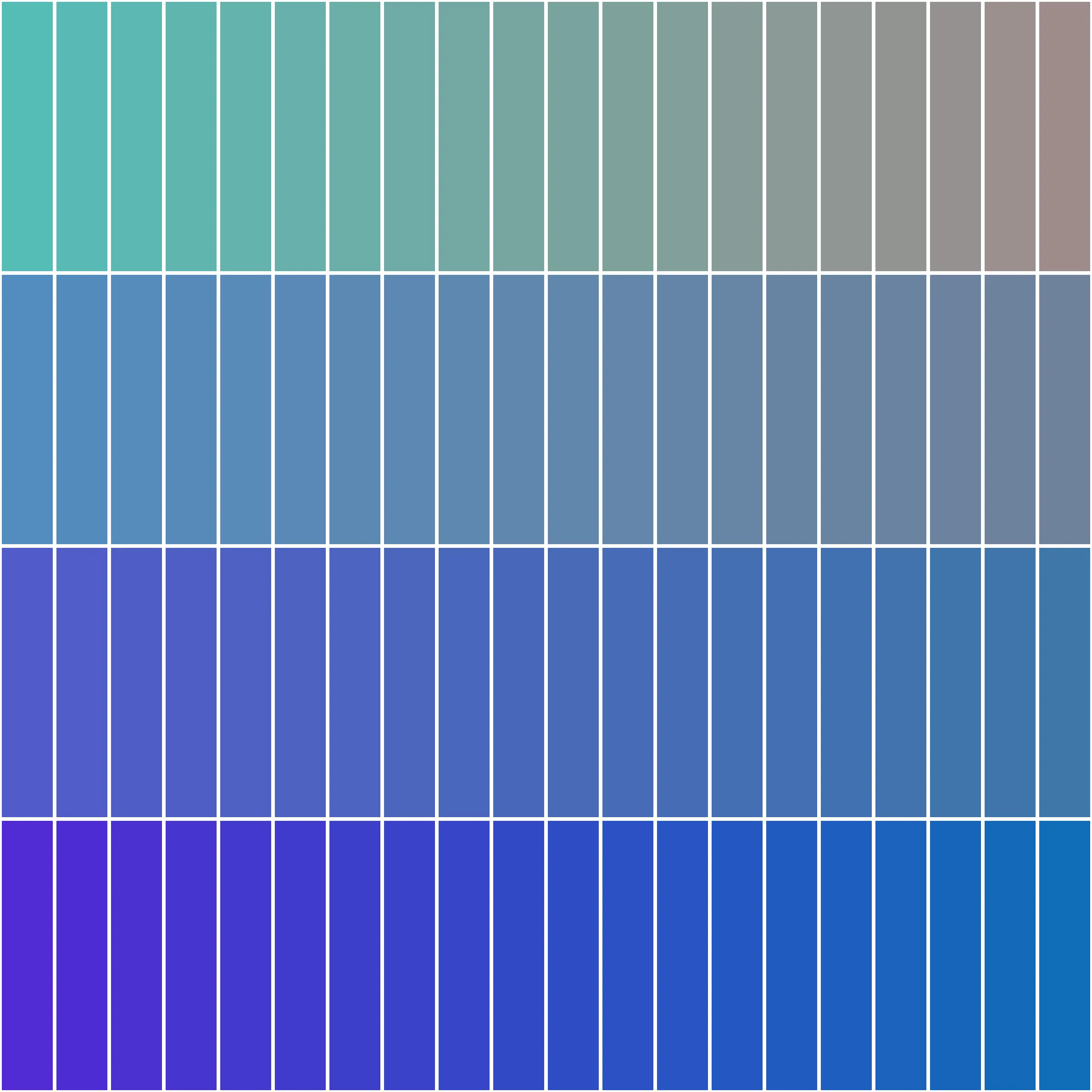 Exploring the interaction of four parent colors.