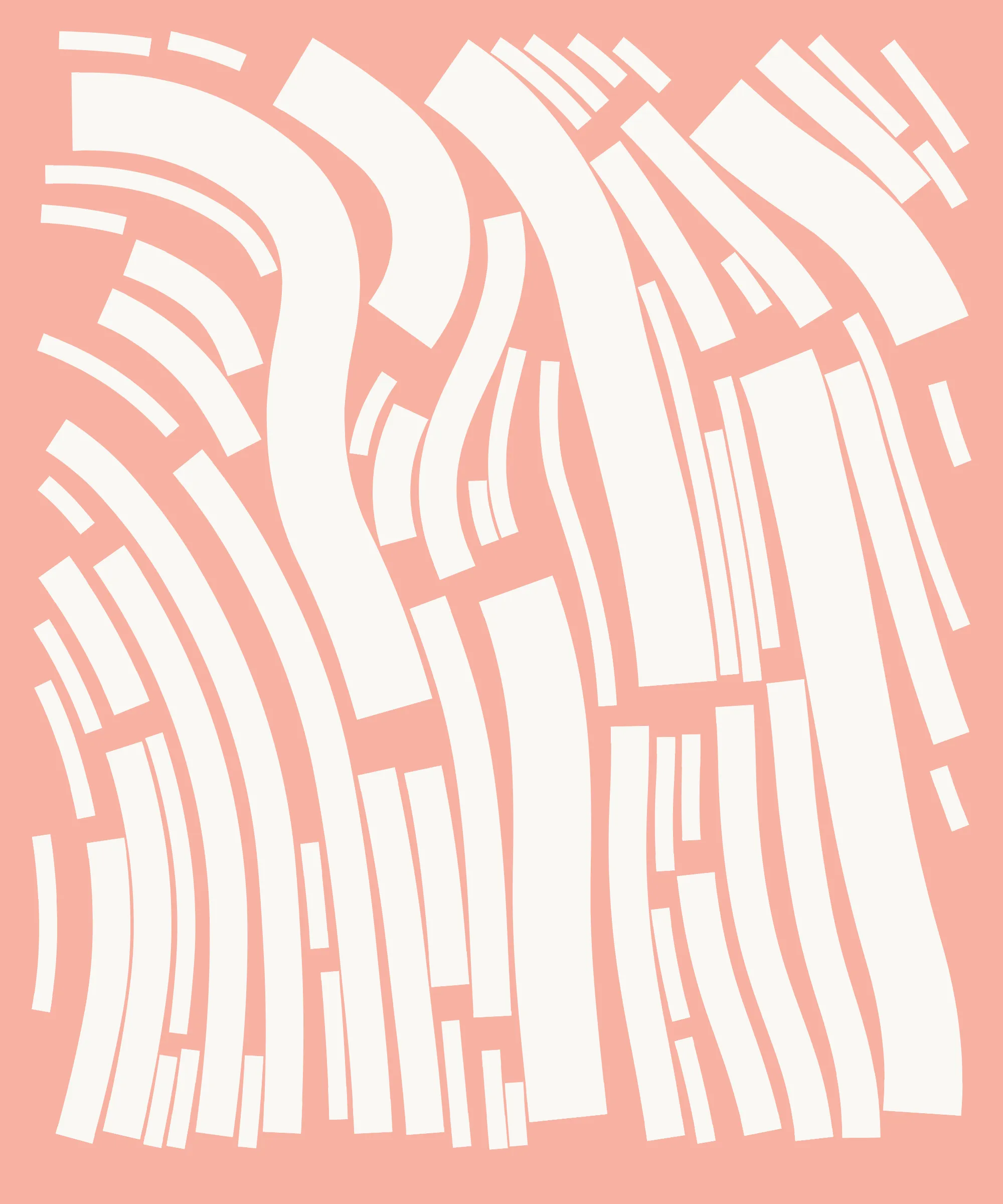 Fidenza is by far my most versatile algorithm to date. Although the program stays focused on structured curves and blocks, the varieties of scale, organization, texture, and color usage it can employ create a wide array of generative possibilities.