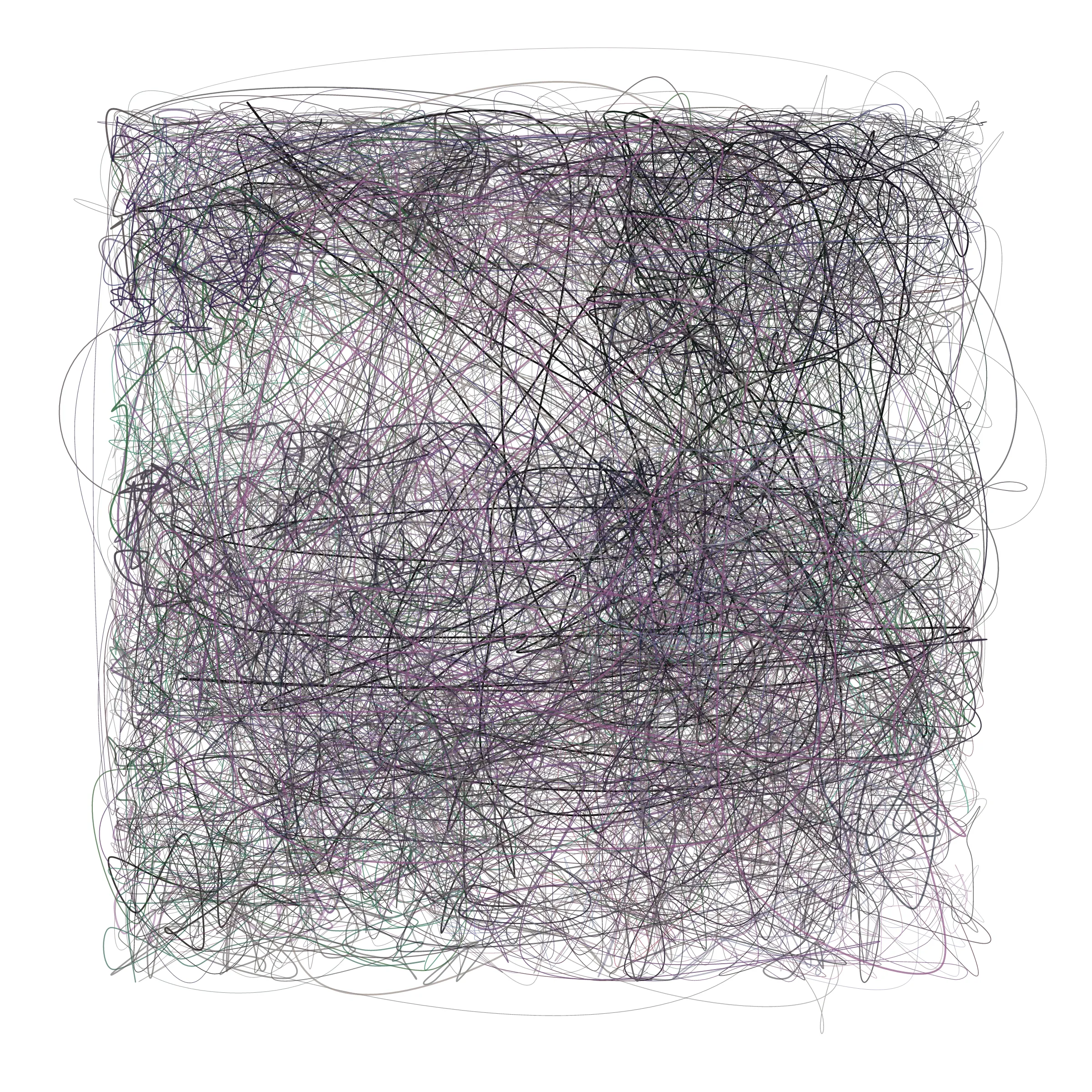 Scribbles on Scribbles on Scribbles ➿ This series is an exploration of chaos and order – how seemingly random movements in the microscopic scale can be more than meets the eye. Simple guiding rules transfigure chaotic movements into beautiful order. Life, as we know it, can be expressed in a similar fashion. Our decisions, unexpected occurrences, and even our seemingly meaningless place in the Universe are not just mere coincidences, but providential orchestrations of the Designer. [ Mints will be sold via a dutch auction. Starting price will be set at 3eth and decrease every 5 minutes with a resting price of 0.25eth. i.e.
3eth, 2.5eth, 2eth, 1.5eth, 1.25eth, 1.0eth, 0.75eth, 0.5eth, 0.25eth ]