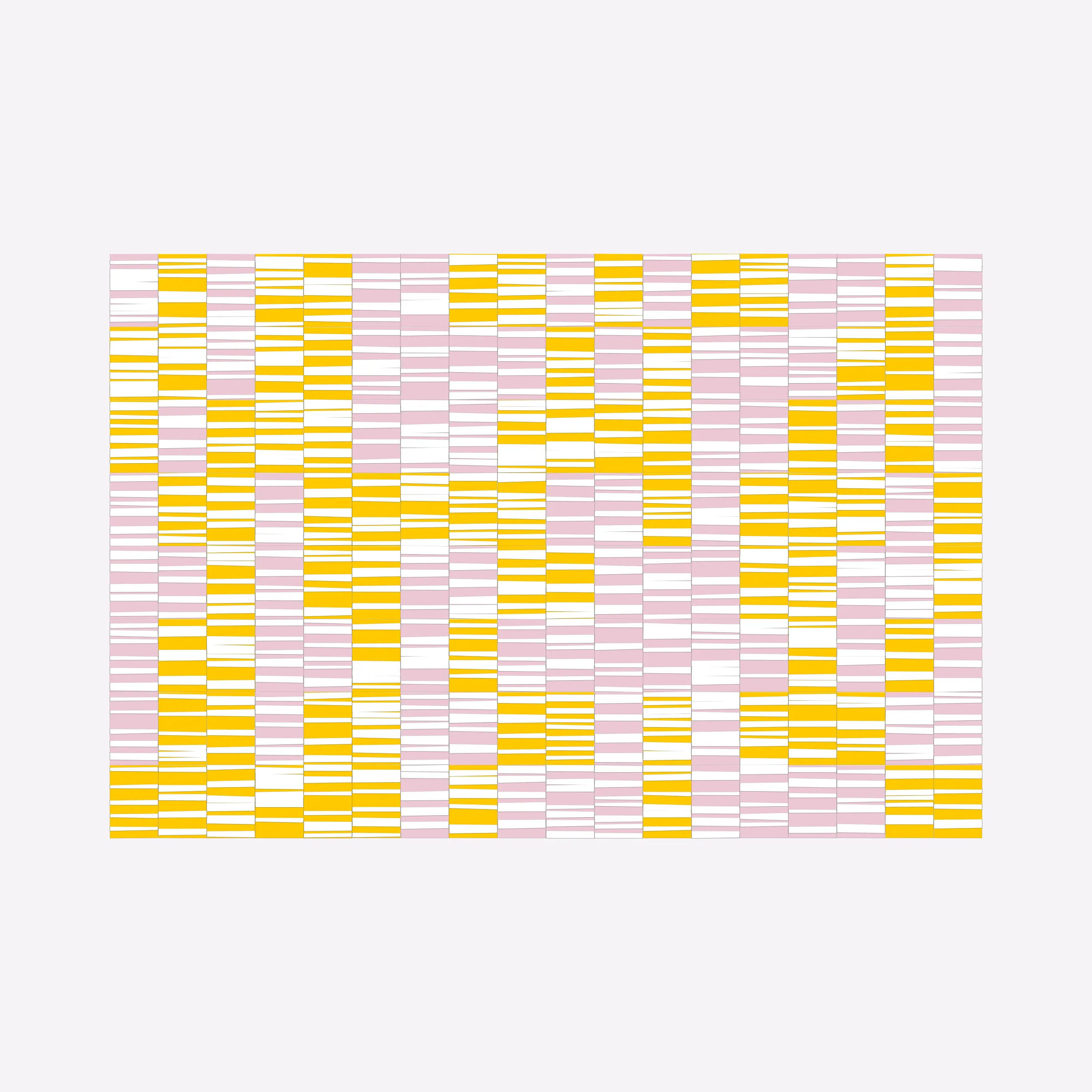 Attempts at perfection are destined to fail. This project embraces the impossibility of perfection in human execution and digitally simulates these imperfections.

In his abstract minimalist work, visual artist Wouter Kalis steers away from meaning. Horizontal black and white paper strips are placed on colored paper panels and one strip dictates the placing of the next. However, each attempt at perfection ends in failure. These mistakes have now become the signature of his work and contribute to the depth of content.

Digital representations of minimalist art can be executed to perfection but are less interesting to look at. In this project, artist Wouter Kalis and his son, software engineer Rosco Kalis, together attempt to recreate the human touch in digital art, the imperfection. 

The project displays computer-generated digital works similar to the physical works made out of paper. The colors of the digital panels are directly derived from the colors of the paper used for the physical work. The digital works can thus be reproduced using real paper. Please see the project website for details if you're interested in purchasing a handmade physical reproduction of your NFT.