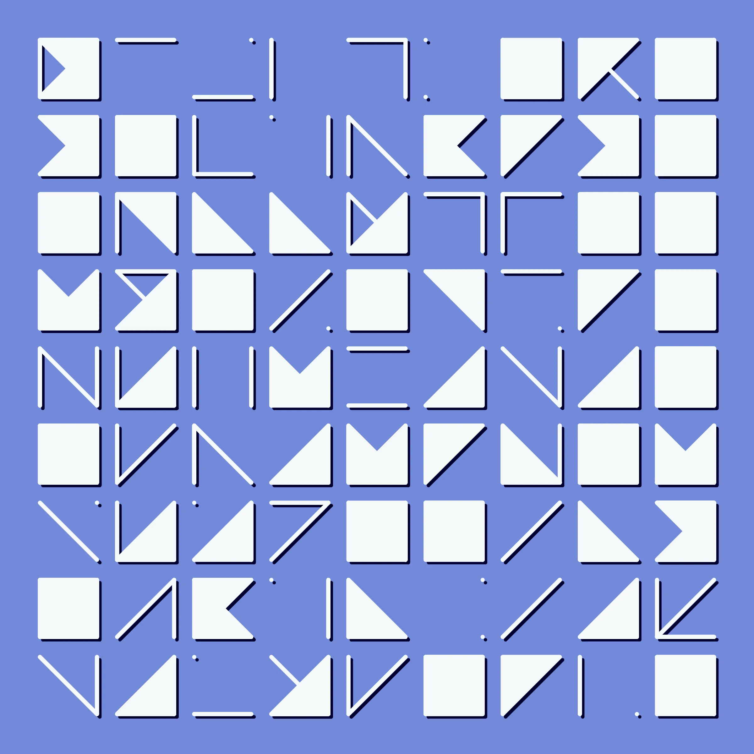 Simple rules - complex patterns. An exploration of abstract variation through generative symbols.