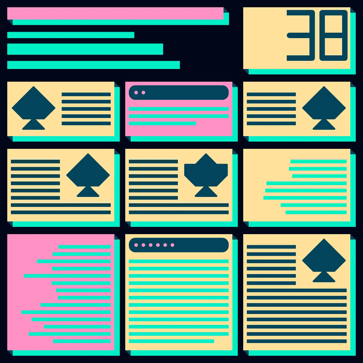 Gazettes is a generative art project by the Redlioneye Gazette team and Pxlq. The project pays tribute to print media and highlights classic formatting such as paragraph layouts, headings, variously styled texts, and images. We have mixed together our publication concept with classical journalism and generative art to deliver exciting, surprising, unique, and visually stunning
random creations on chain and forever.