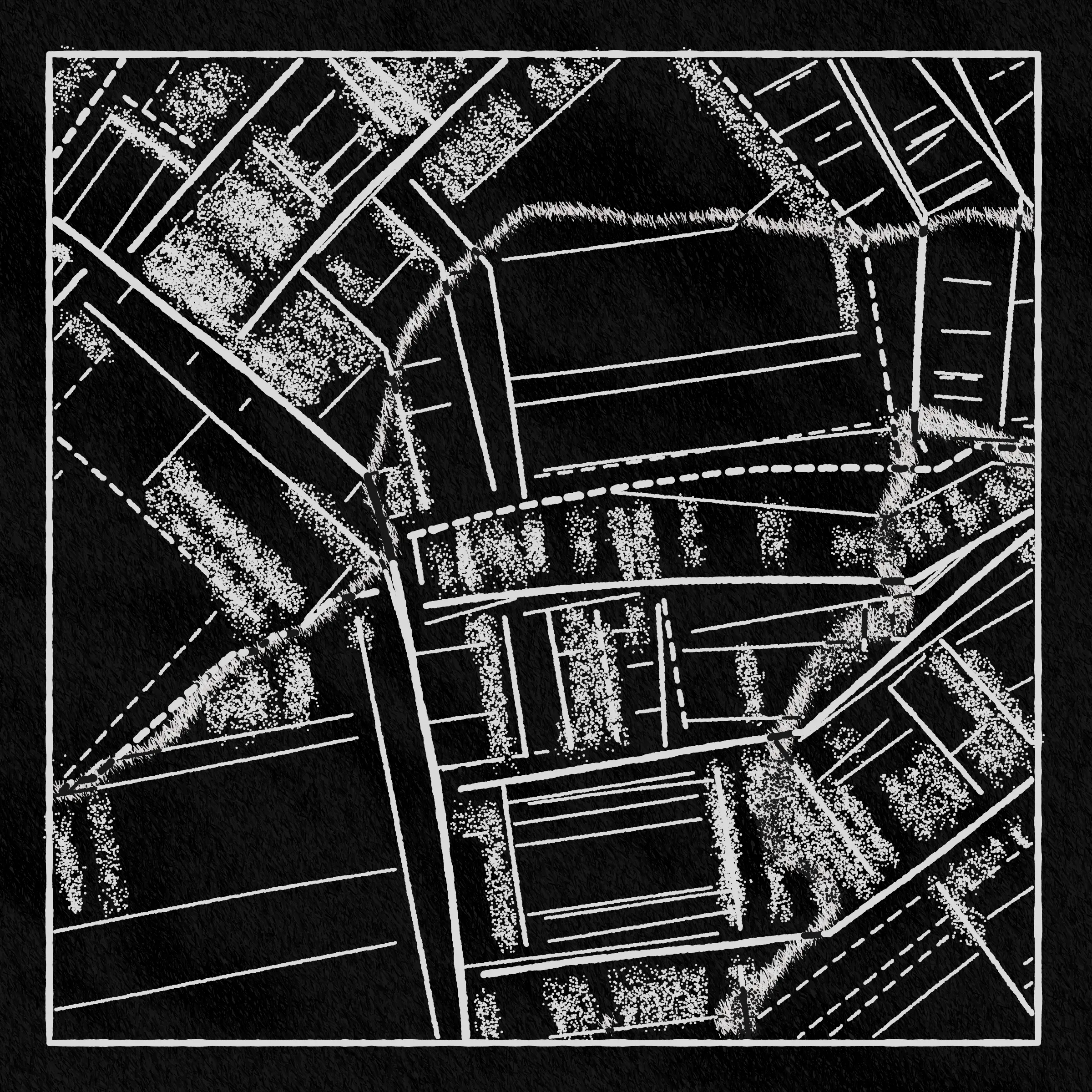 All maps are presented as-is with no guarantee of accuracy or completeness, and are provided without any warranty whatsoever, either express or implied. In no event shall The Artist be held liable for any damages or loss of profits arising from use of the maps, which may not be suitable for legal, engineering, financial, or navigational purposes.

Any resemblance to real locations is purely coincidental, and nothing perceived by the viewer is to be construed as a "legal description". All markings, sections, symbols, patterns, and other visual elements are purely aesthetic devices; they should not be interpreted as geographical, topographical, meteorological, biological, economic, sociological, or political phenomena. Furthermore, all perceived textures, imperfections, shadows, and marks of damage are mere simulations of an analog printing process, and in no way imply the or existence of, or ownership over, a corresponding physical paper map or anything the map may appear to depict.

The maps are not intended to provide any utility to the buyer. All sales are final, and refunds will not be given for any misprints, discolorations, inaccuracies, imprecisions, or unintended features of any kind.

All maps are licensed under a Creative Commons Attribution-NonCommercial 4.0 License.