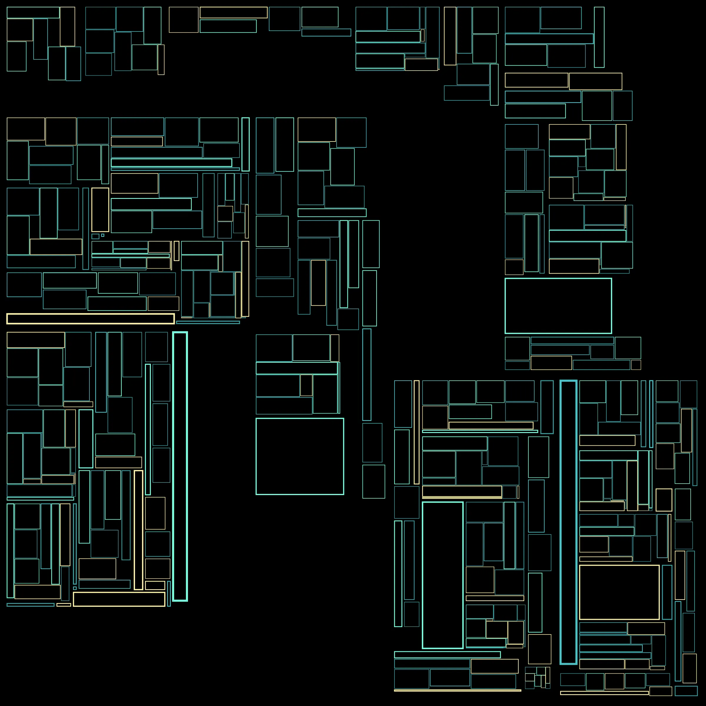 Recursion is a generative art project whose concept is recursion. Each variation starts with a block which is irregularly divided into smaller blocks, which are then divided into smaller blocks, which are then divided into smaller blocks, etc, based on a defined depth (to better visualize this concept, take a look at https://hevey.art/blog/recursion-concept). In this project, even the script is recursive! The script is able to generate a large number of variations and each of these variations is then able to generate its own variations (keeping the same properties) with a single click on the image.