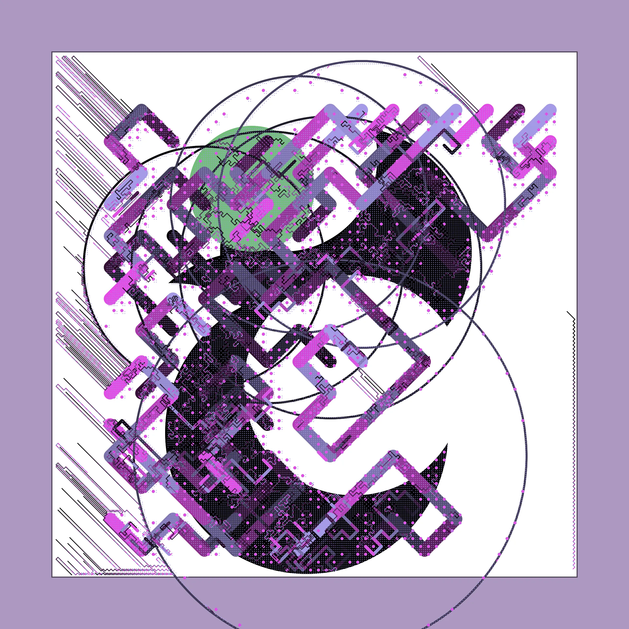 ﻿Abstraction is a complex abstract artwork created in several stages where each new element drawn takes into account the elements drawn in the previous stages.